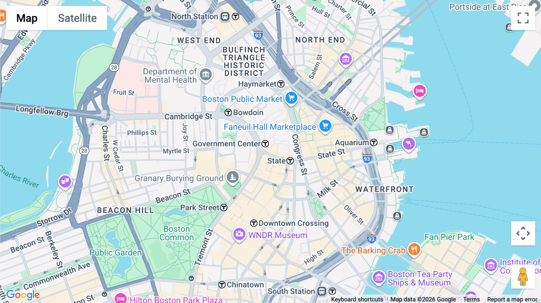 Click for interative map of 55 Court Street, Floor 2, Boston