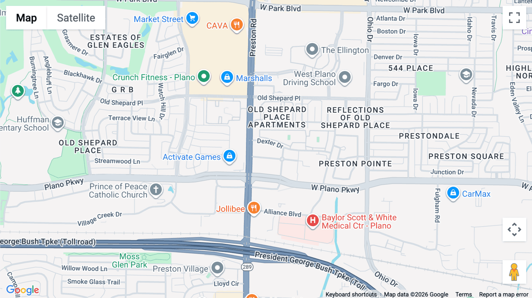 Click for interative map of 1400, Preston Road, Ste 400, Plano