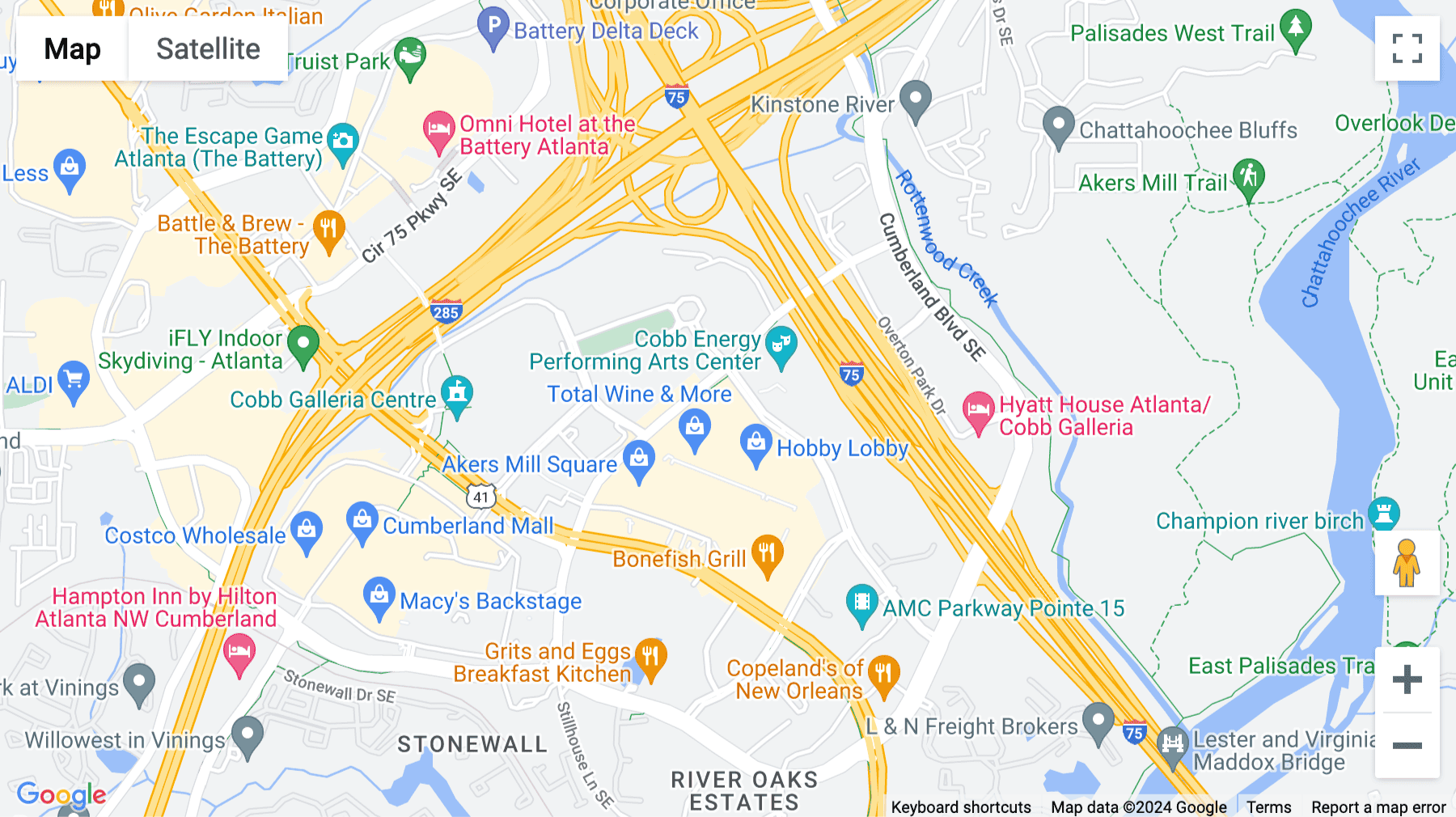 Click for interative map of 400 Galleria Parkway, Suite 1500, Atlanta
