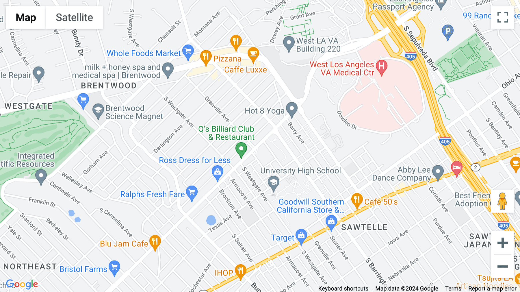 Click for interative map of 11755 Wilshire Blvd, Suite 1250, Los Angeles