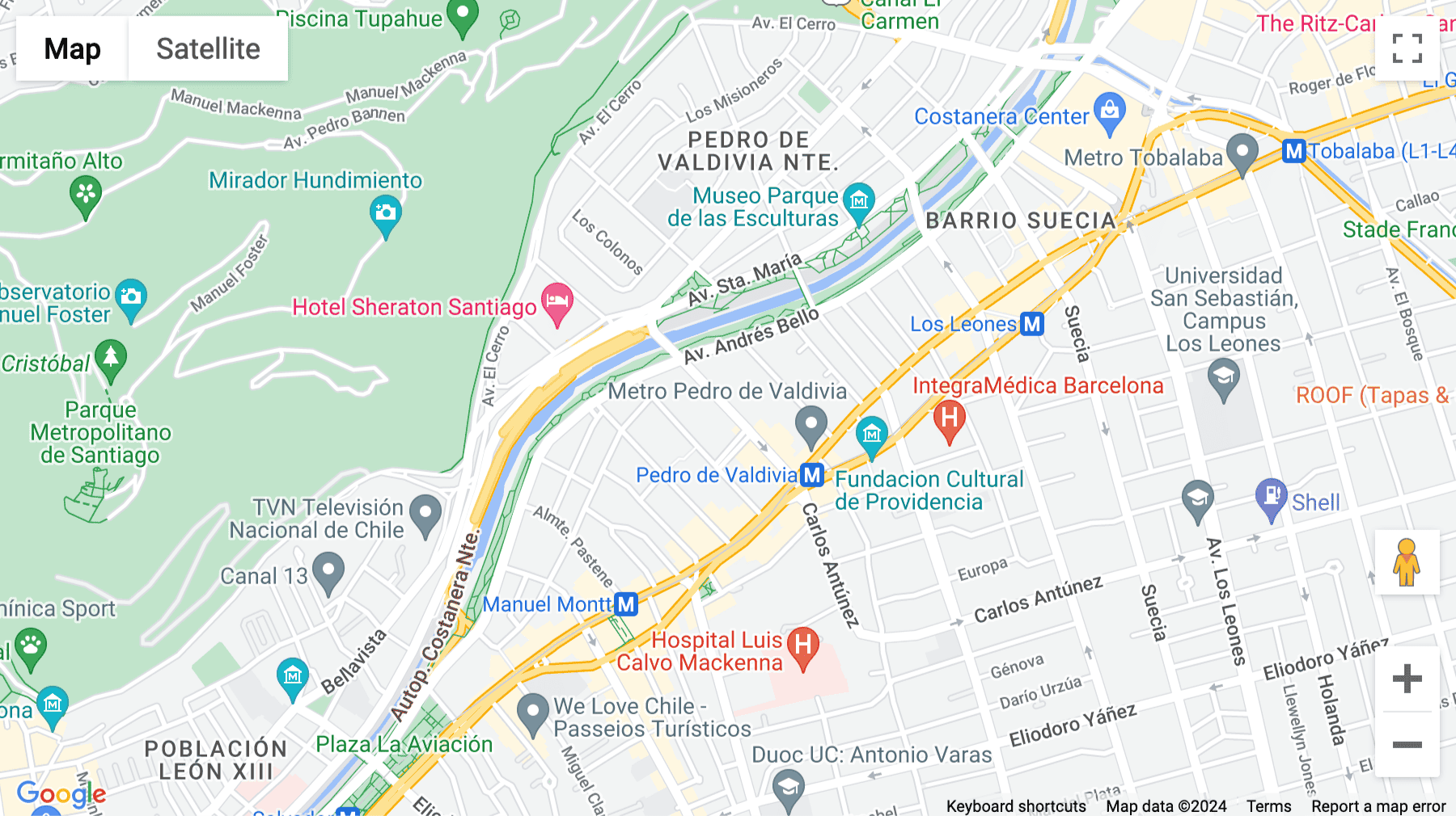 Click for interative map of La Concepcion 191,   piso 6, 7500010, Santiago, Chile, Santiago
