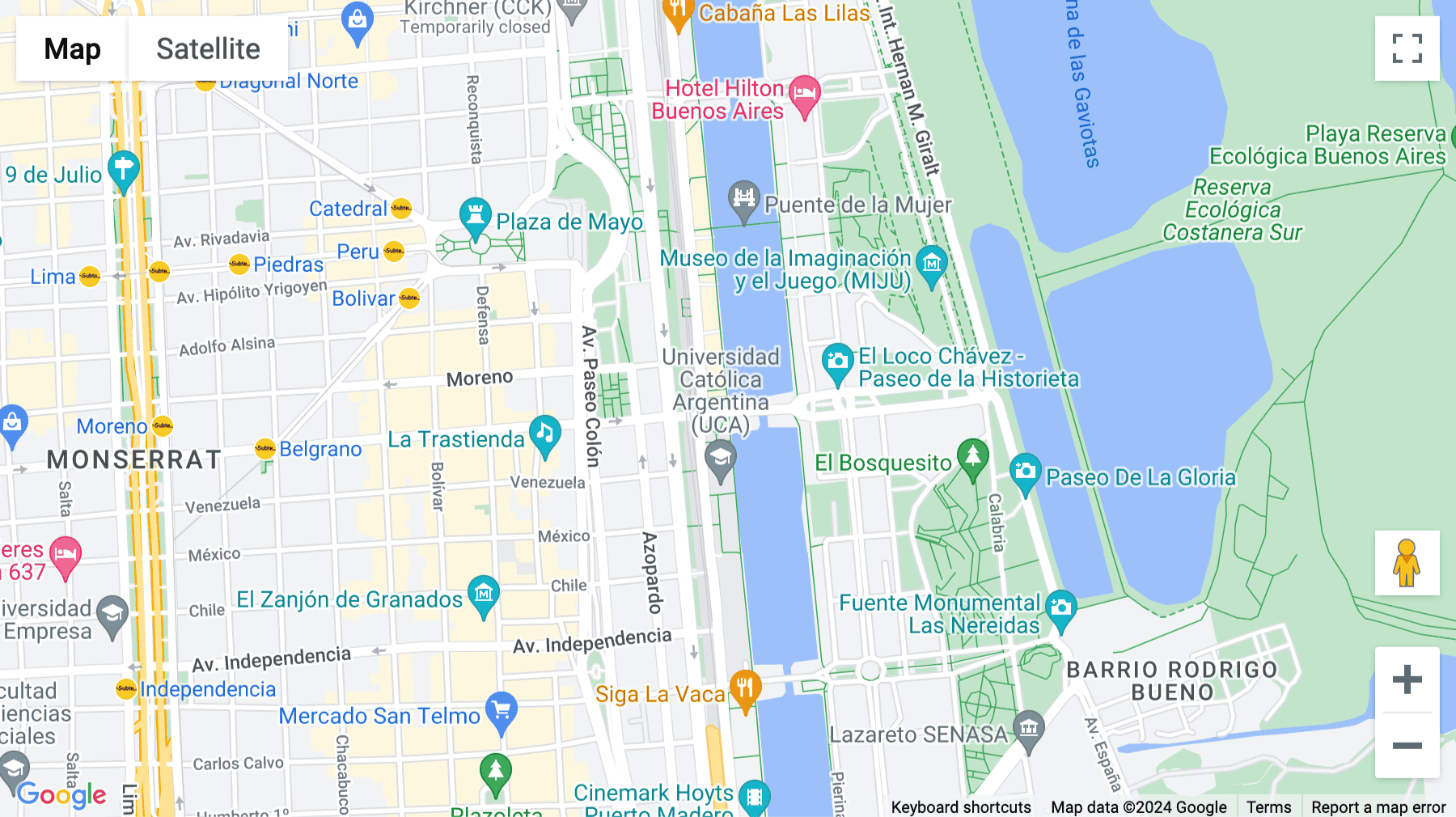Click for interative map of Puerto Madero, Ciudad Autónoma de Buenos Aires, Buenos Aires