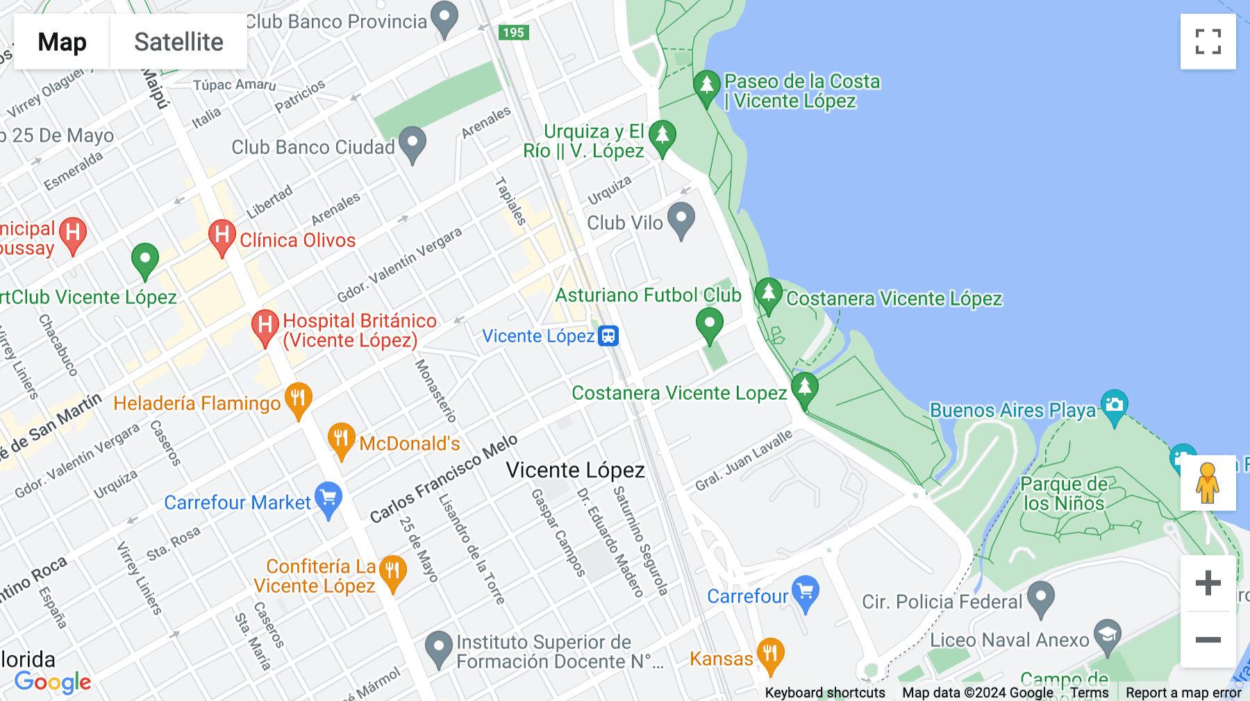Click for interative map of Libertador 1000, Avenue Del Libertador 1000, Vicente Lopez, Buenos Aires