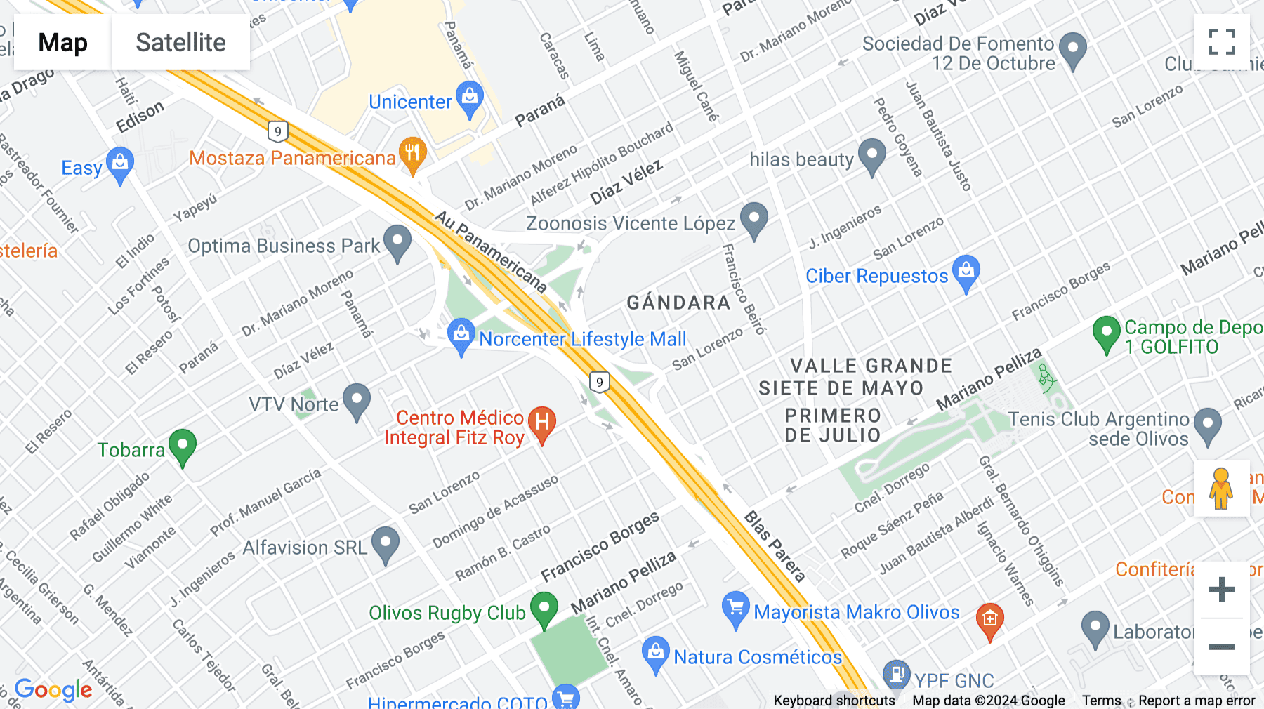 Click for interative map of Blas Parera 3551, Olivos, Buenos Aires