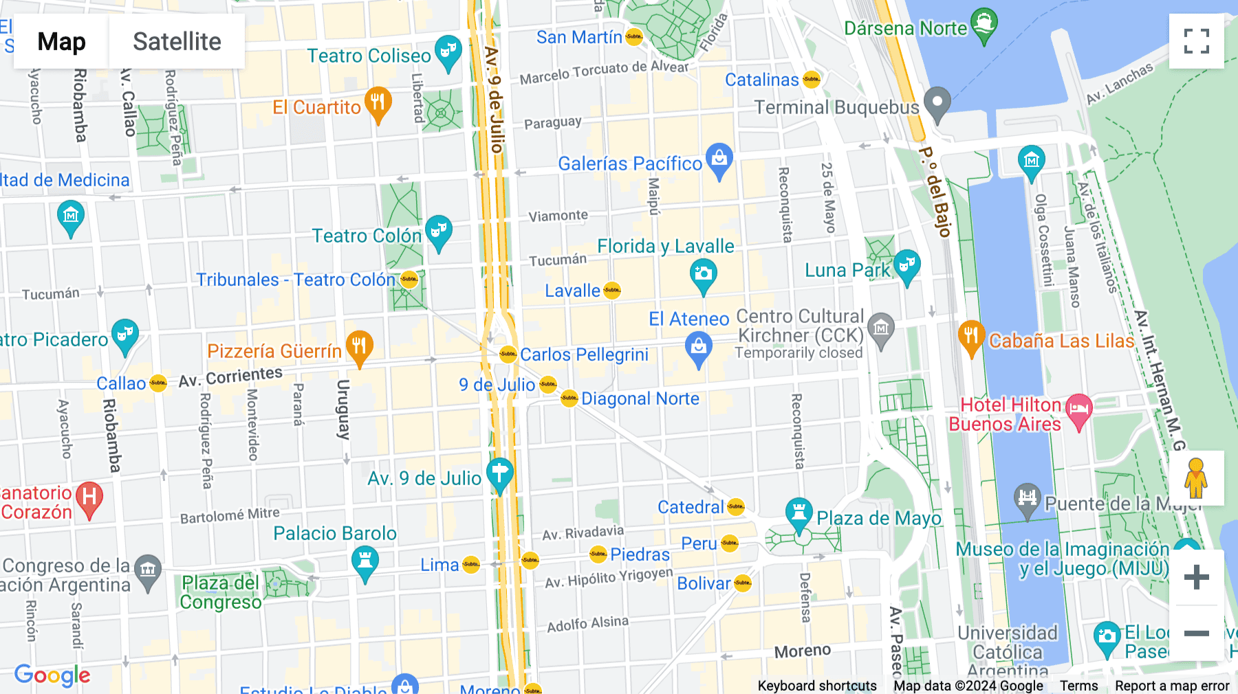 Click for interative map of Avenida Corrientes 800, Buenos Aires, Buenos Aires