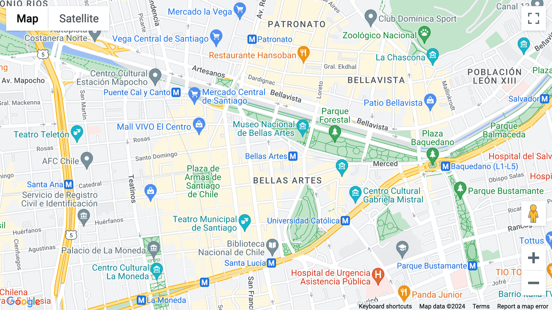 Click for interative map of Monjitas 565, Piso 5, Santiago centro, Santiago, Chile, Santiago