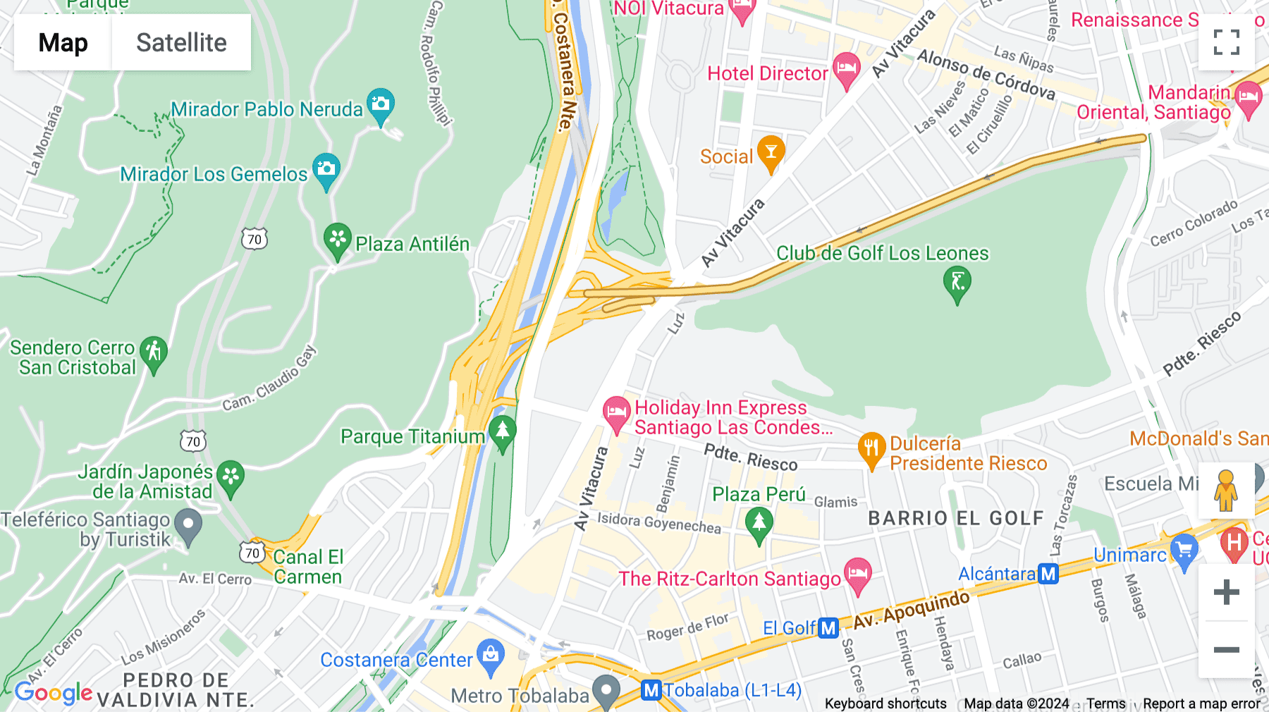 Click for interative map of Av Vitacura 2969, Las Condes, Región Metropolitana, Chile, Santiago
