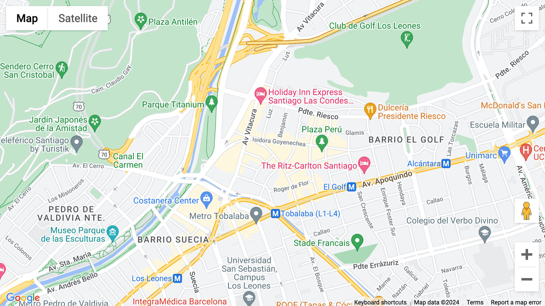 Click for interative map of 211 El Bosque Norte Avenue, 1st Floor, Las Condes, Santiago de Chile, Santiago