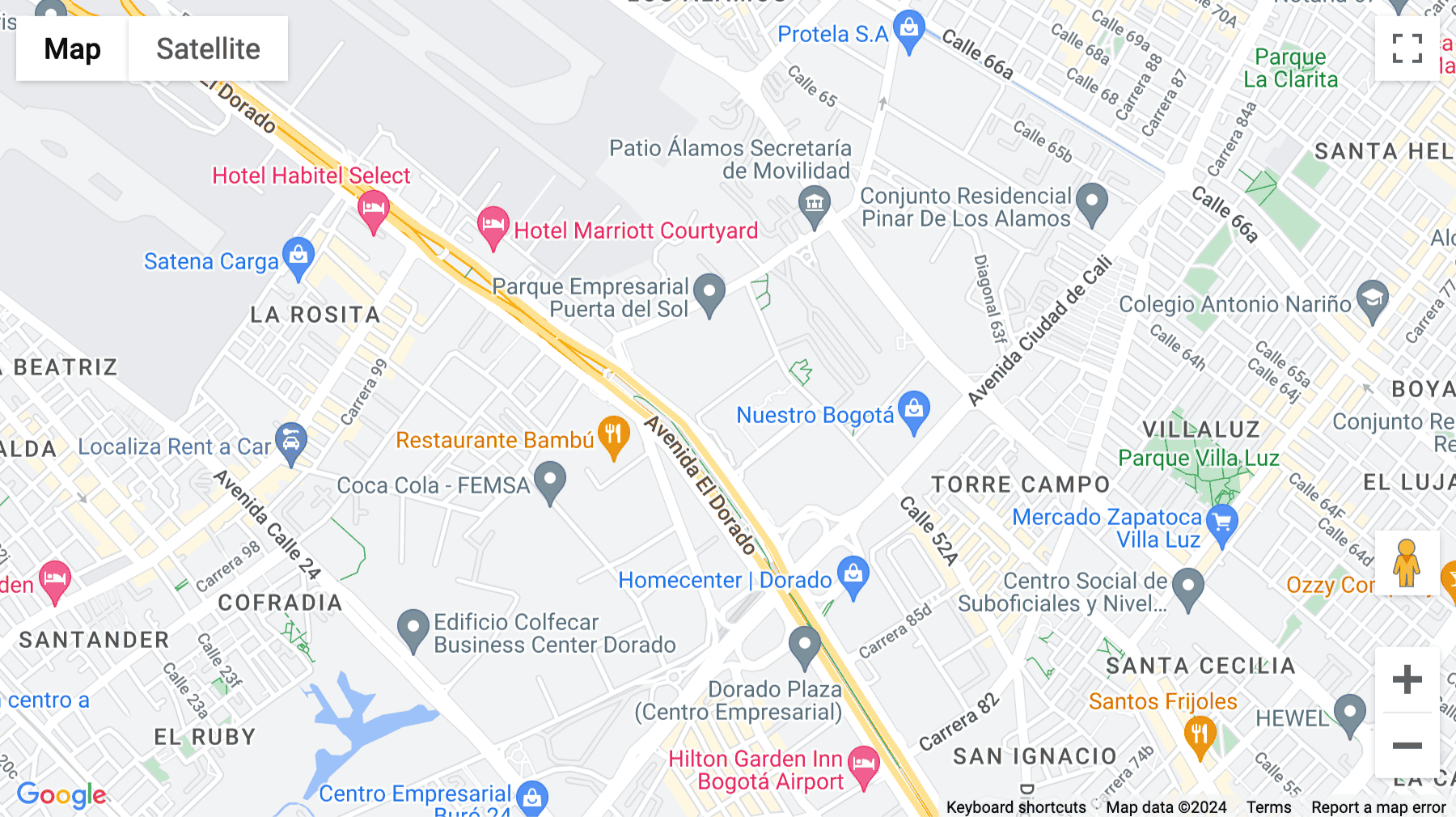 Click for interative map of Calle 26 No.92-32, Gold 2, Bogota