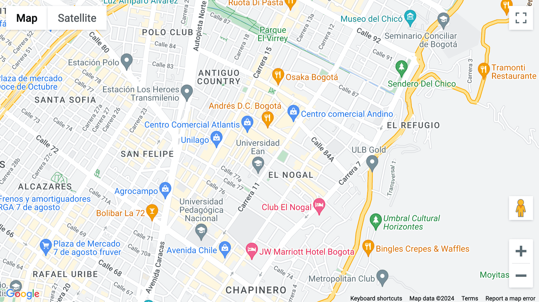 Click for interative map of Calle 80 No. 11-52 Torre Norte, Calle, Torre Norte, Bogota