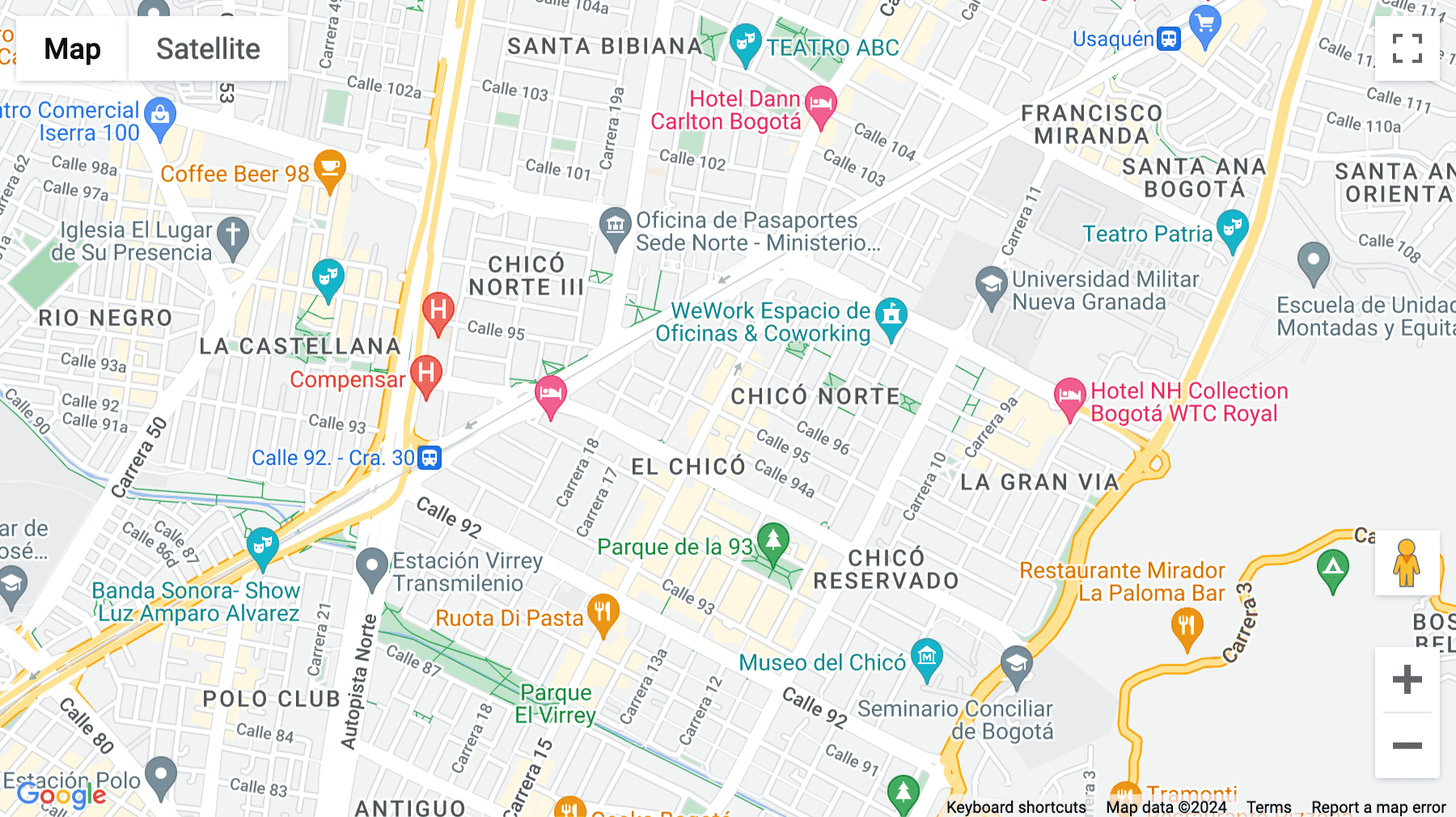Click for interative map of Calle 95 No 14-45 Piso 5, Calle, Piso, Bogota