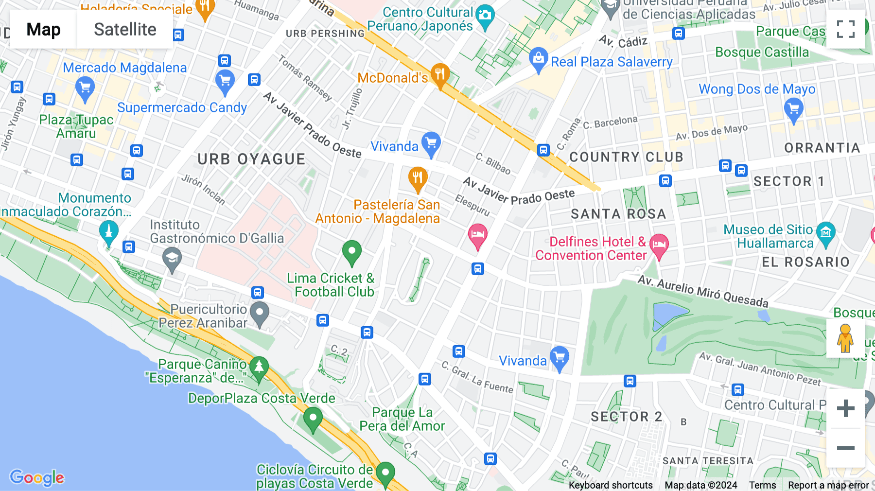 Click for interative map of Av. Alberto Del Campo 411, piso 10, Magdalena, Lima