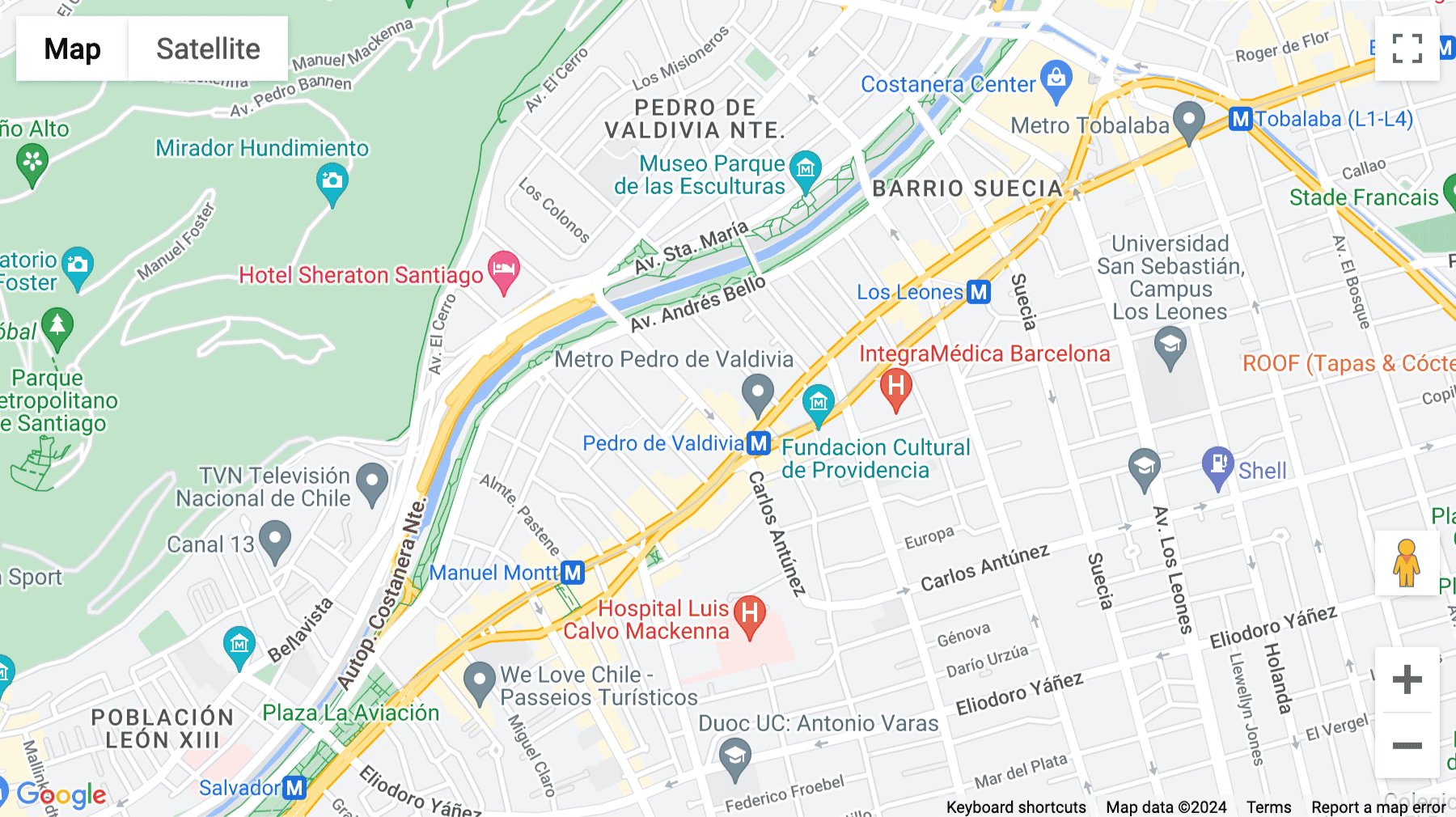Click for interative map of La Concepción 81, piso 9, oficina 903, Providencia, Santiago