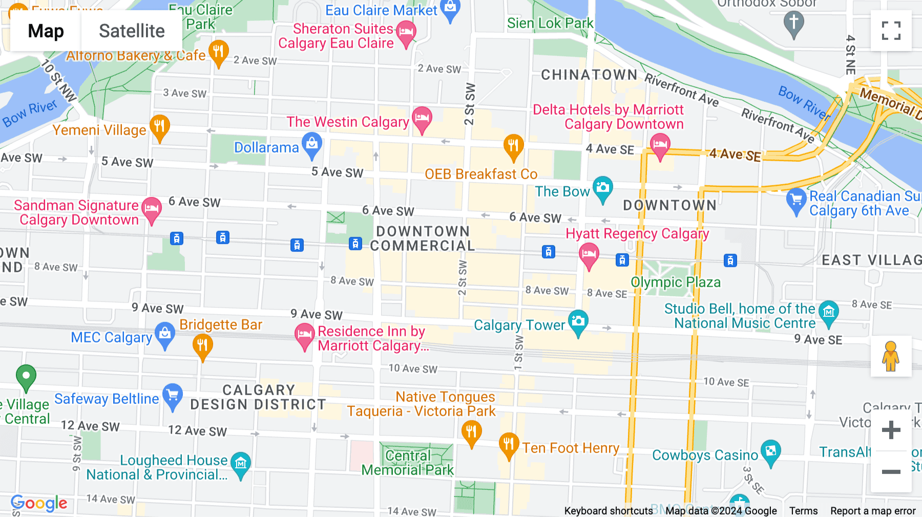 Click for interative map of 700 2nd Street Southwest, Stephen Avenue Place, Floor 19, Calgary