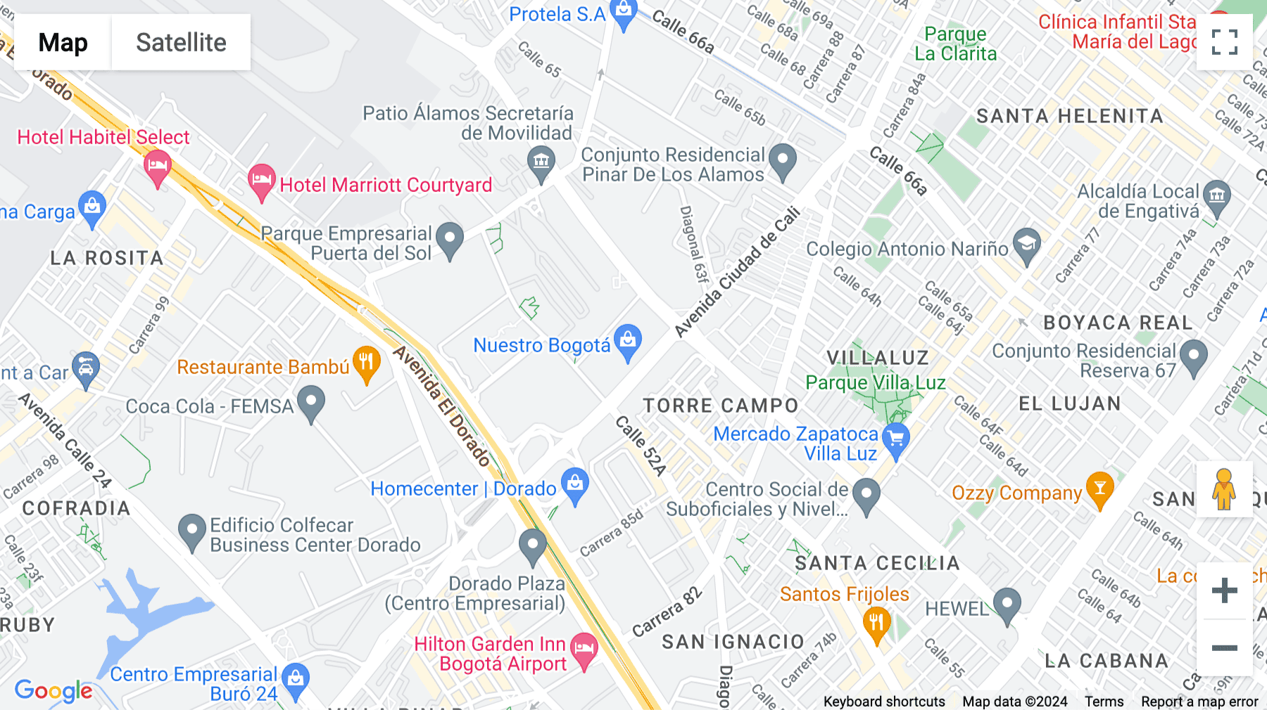 Click for interative map of Avenida Carrera 86, Suite 55A-75, Bogota