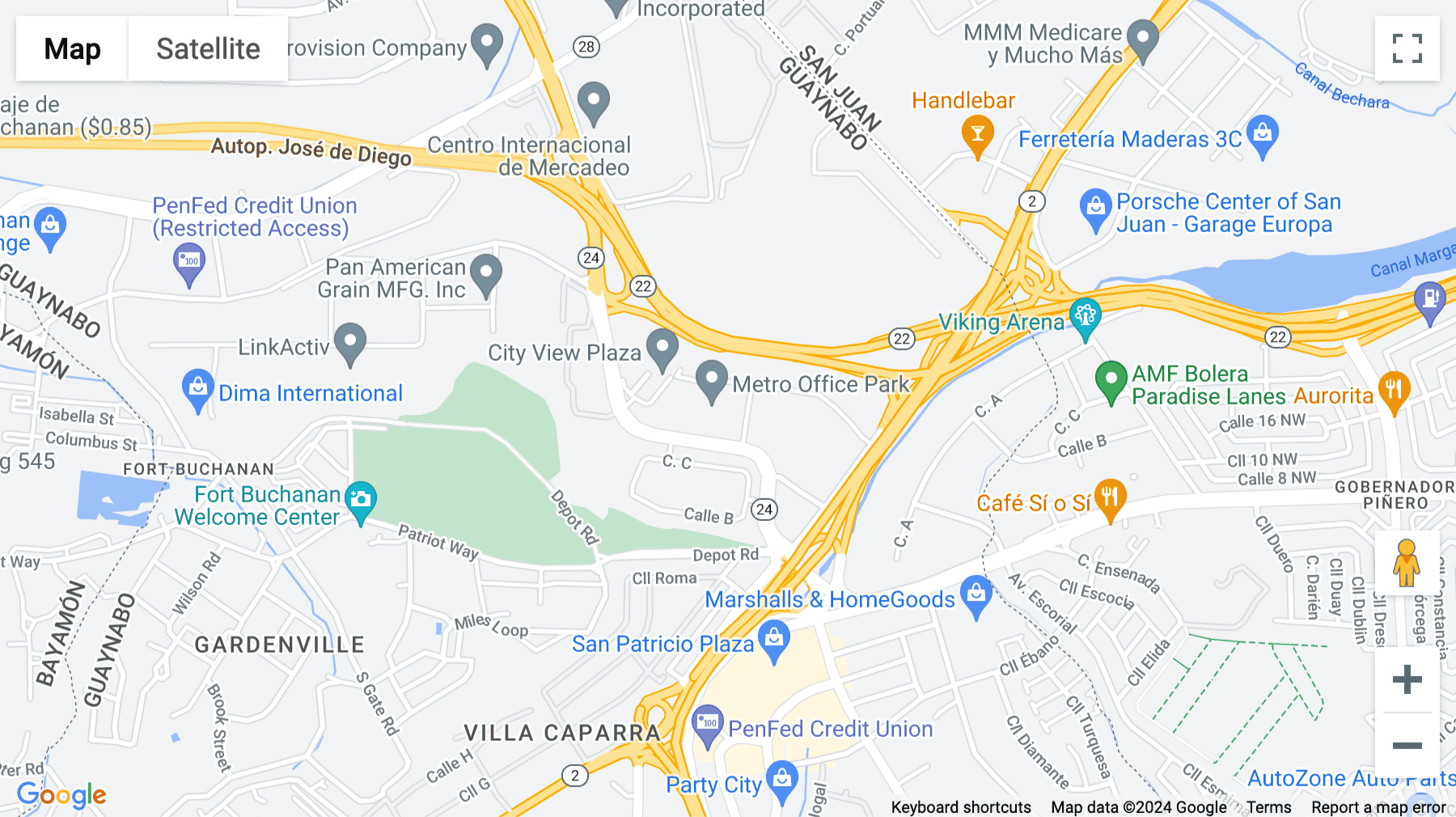Click for interative map of Metro Office Park 2, Street 1, Guaynabo
