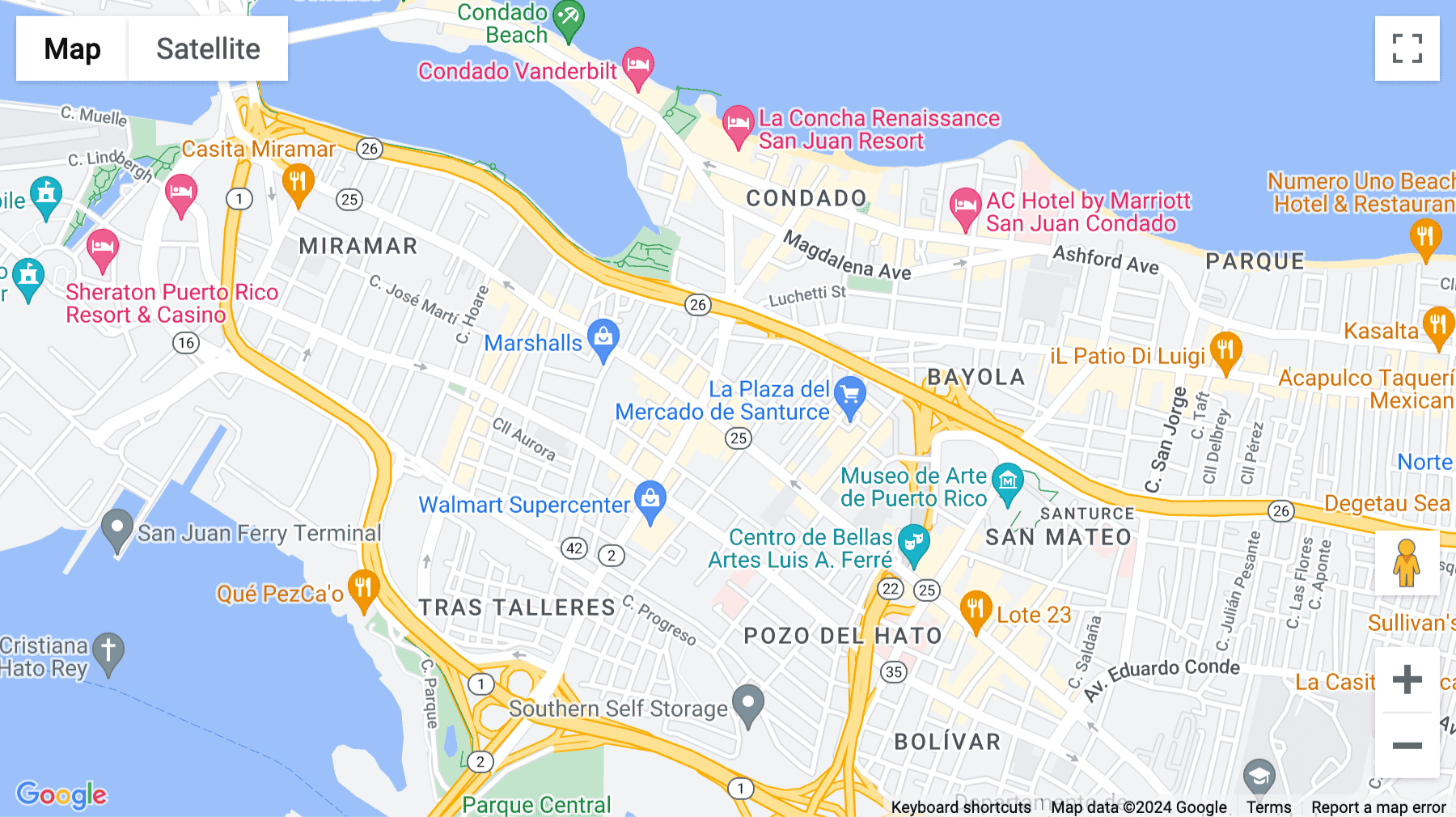 Click for interative map of 1225 Avenida Juan Ponce de León, Penthouse, San Juan