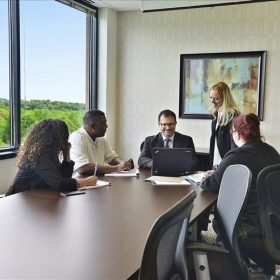 Exterior view of 5680 King Centre Drive, Suite 600. Click for details.