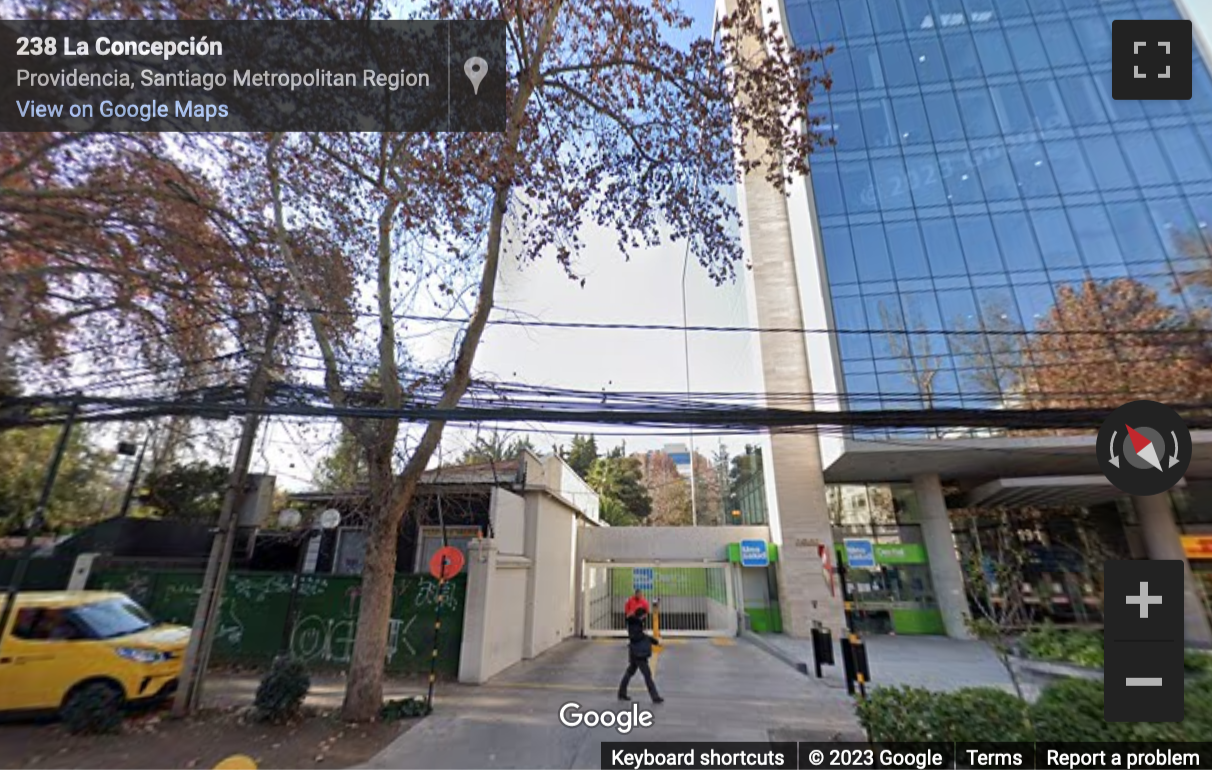 Street View image of Offices to rent in Santiago, Chile - La Concepcion 191, Piso 6, 7500010