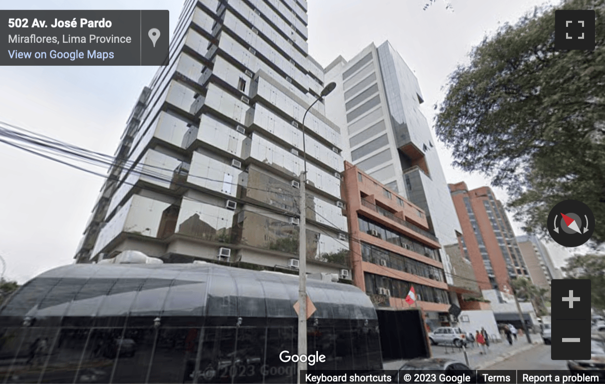 Street View image of Av Pardo 434, piso 16, Miraflores, Lima