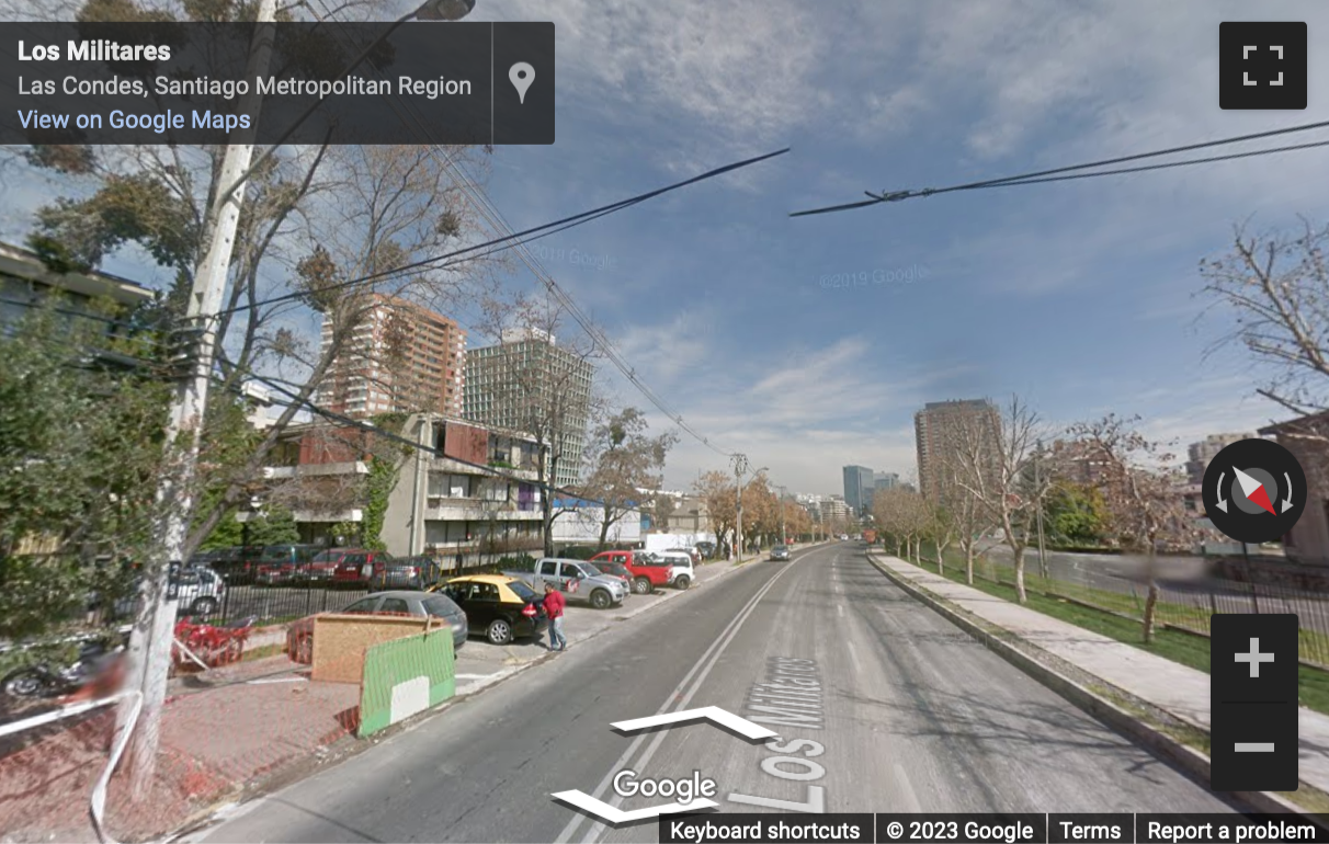 Street View image of ! 7th Floor, Los Militares 4611, Las Condes, Santiago