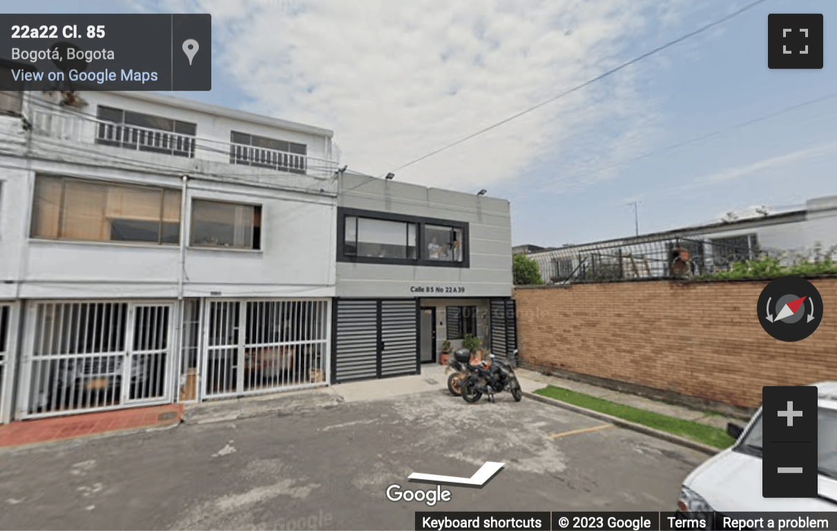Street View image of Calle 85 N 22A-39, Barrios Unidos, Bogota