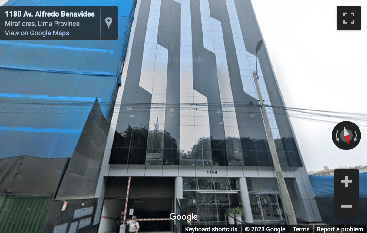 Street View image of Avenida Alfredo Benavides 1180, Distrito de Lima