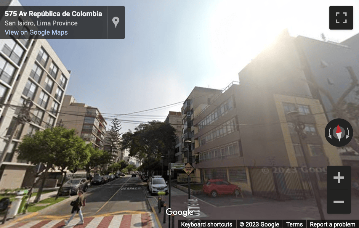 Street View image of Calle las Camelias Nº 877, Oficina 302, Lima