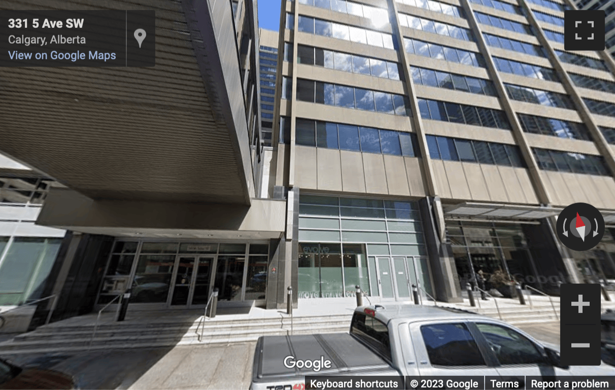 Street View image of 330 5th Avenue South West, Calgary, Alberta