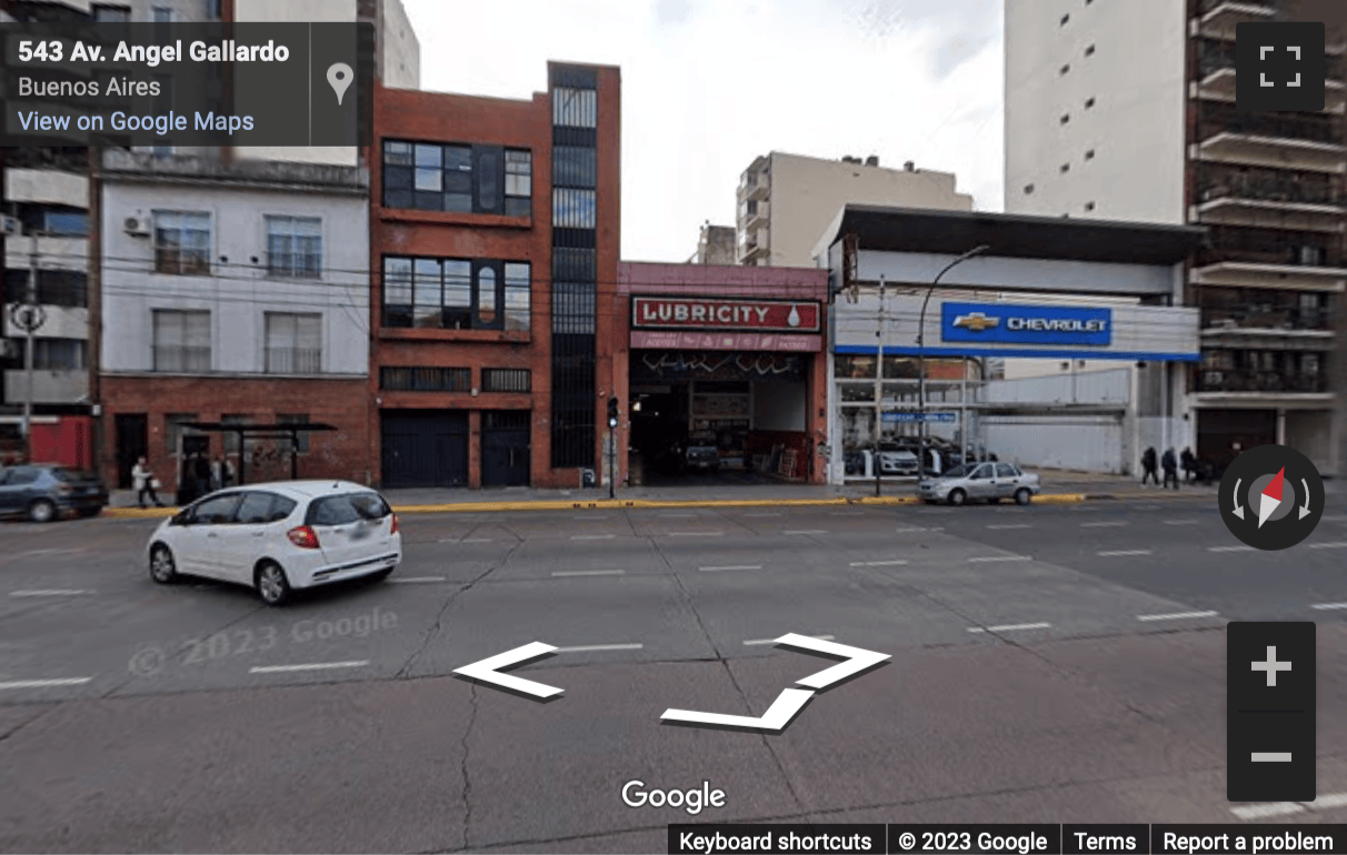 Street View image of Avenue Angel Gallardo 551, Buenos Aires