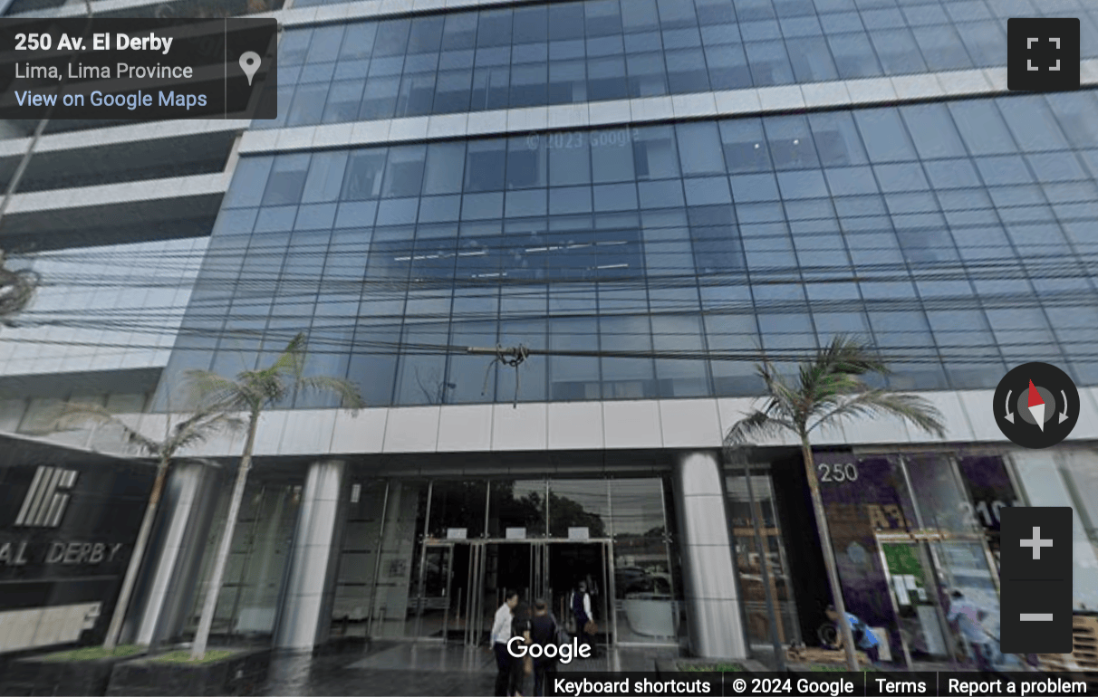 Street View image of Avenida El Derby 254, Piso 9, Lima Central Tower, Santiago de Surco