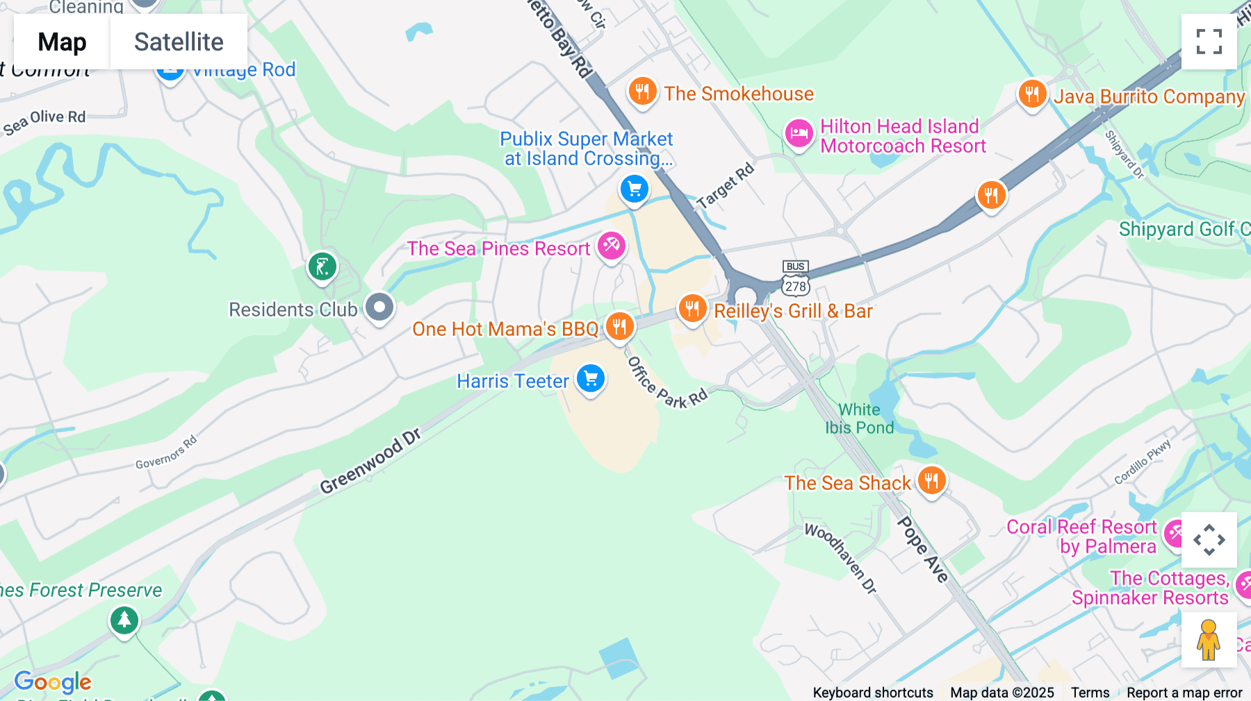 Click for interative map of 32 Office Park Road, Hilton Head Island