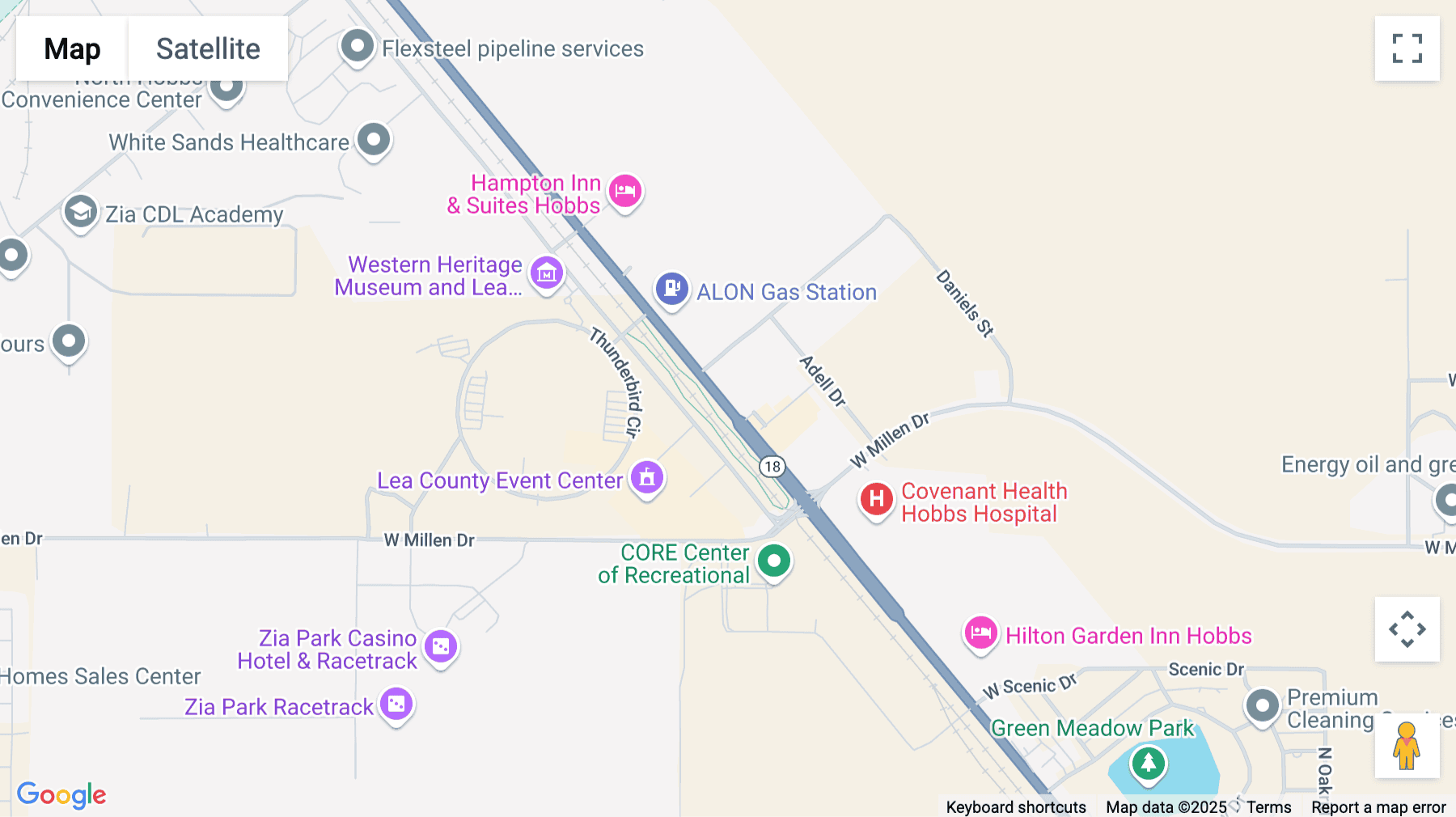 Click for interative map of 5110 North Lovington Highway, Suite 100, Hobbs