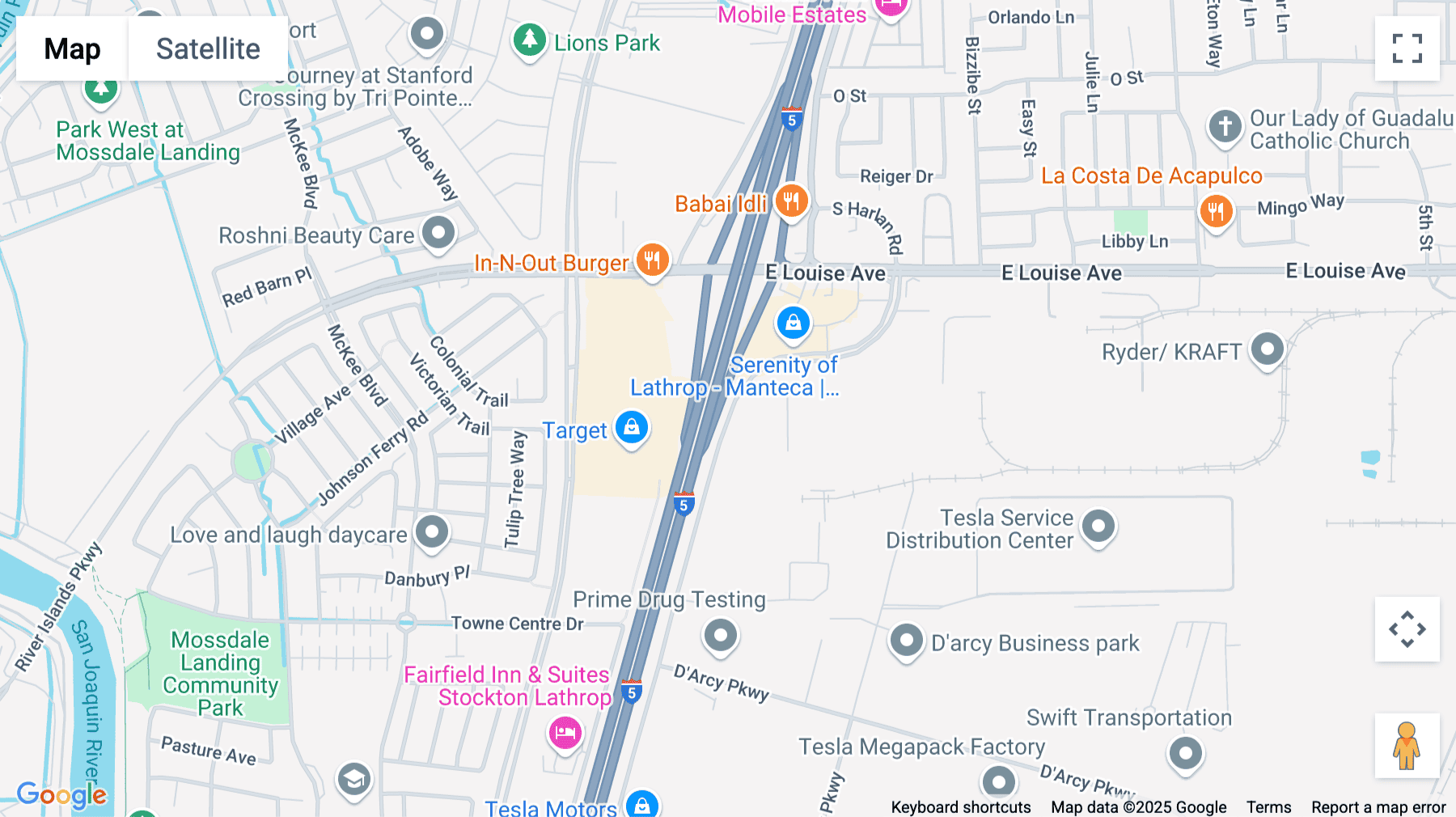 Click for interative map of 17036 South Harlan Road, 1st Floor, Lathrop