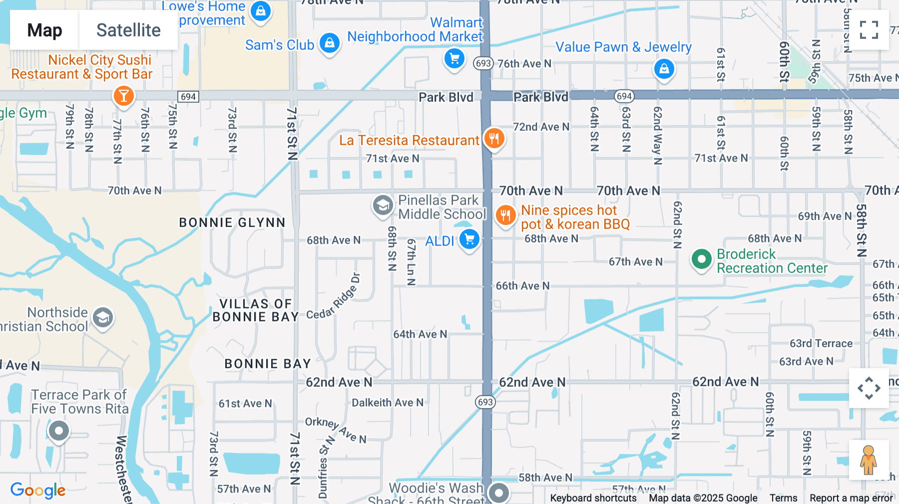 Click for interative map of 6698 68th Avenue North, Pinellas Park