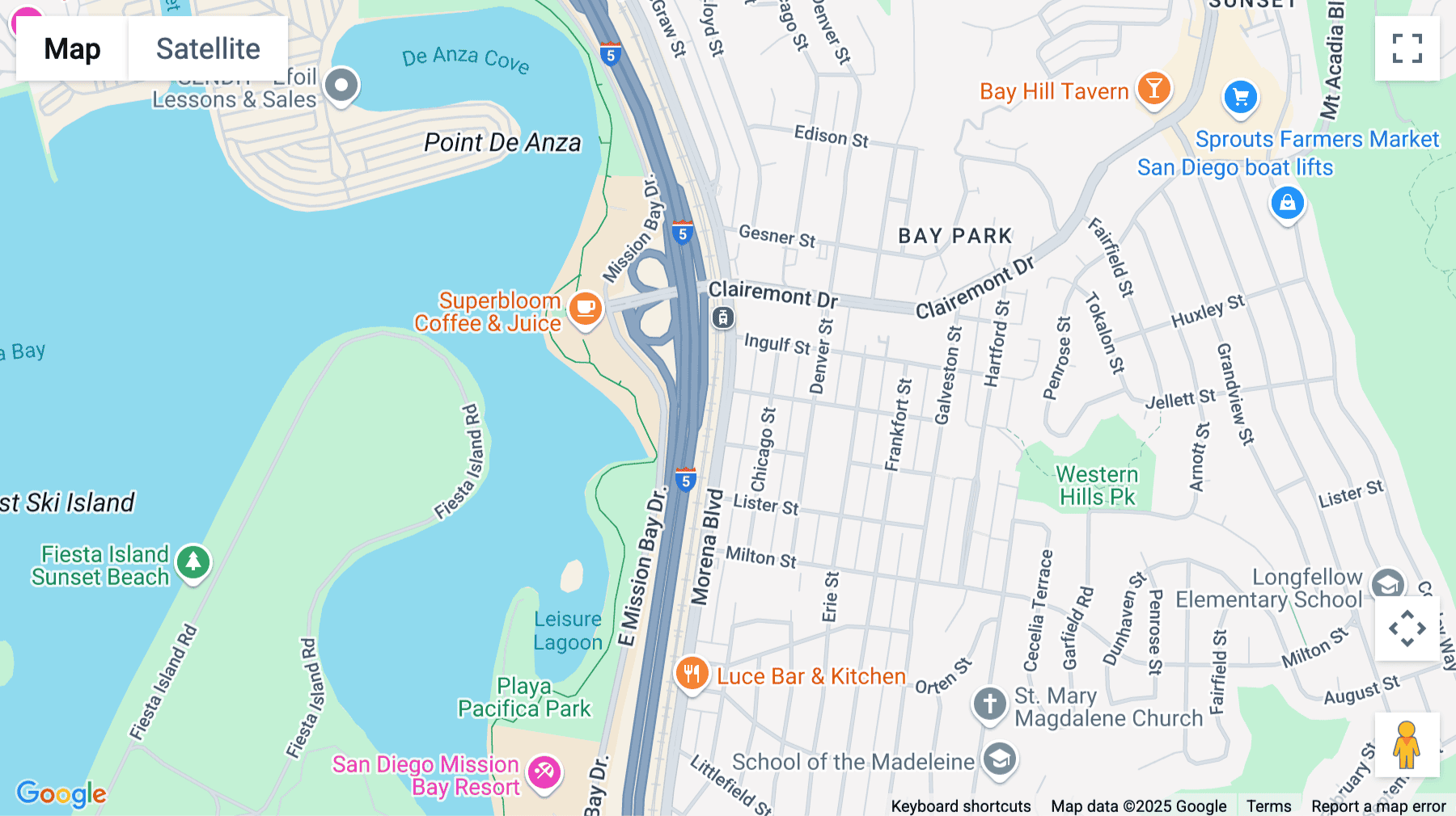 Click for interative map of 2437 Morena Boulevard, 1st, 2nd & 3rd Floor, San Diego
