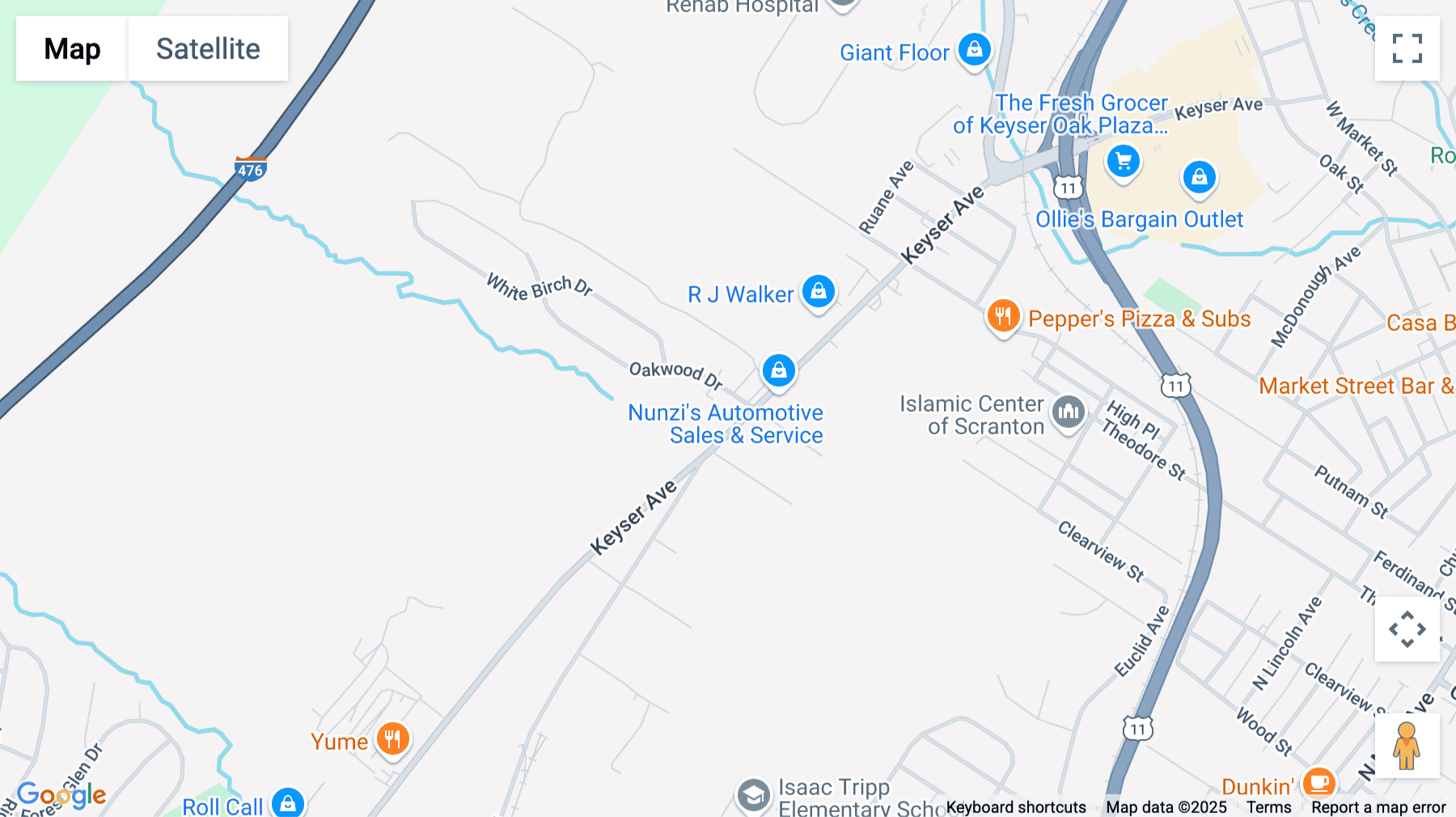 Click for interative map of 1 Oakwood Drive, 2nd Floor, Scranton