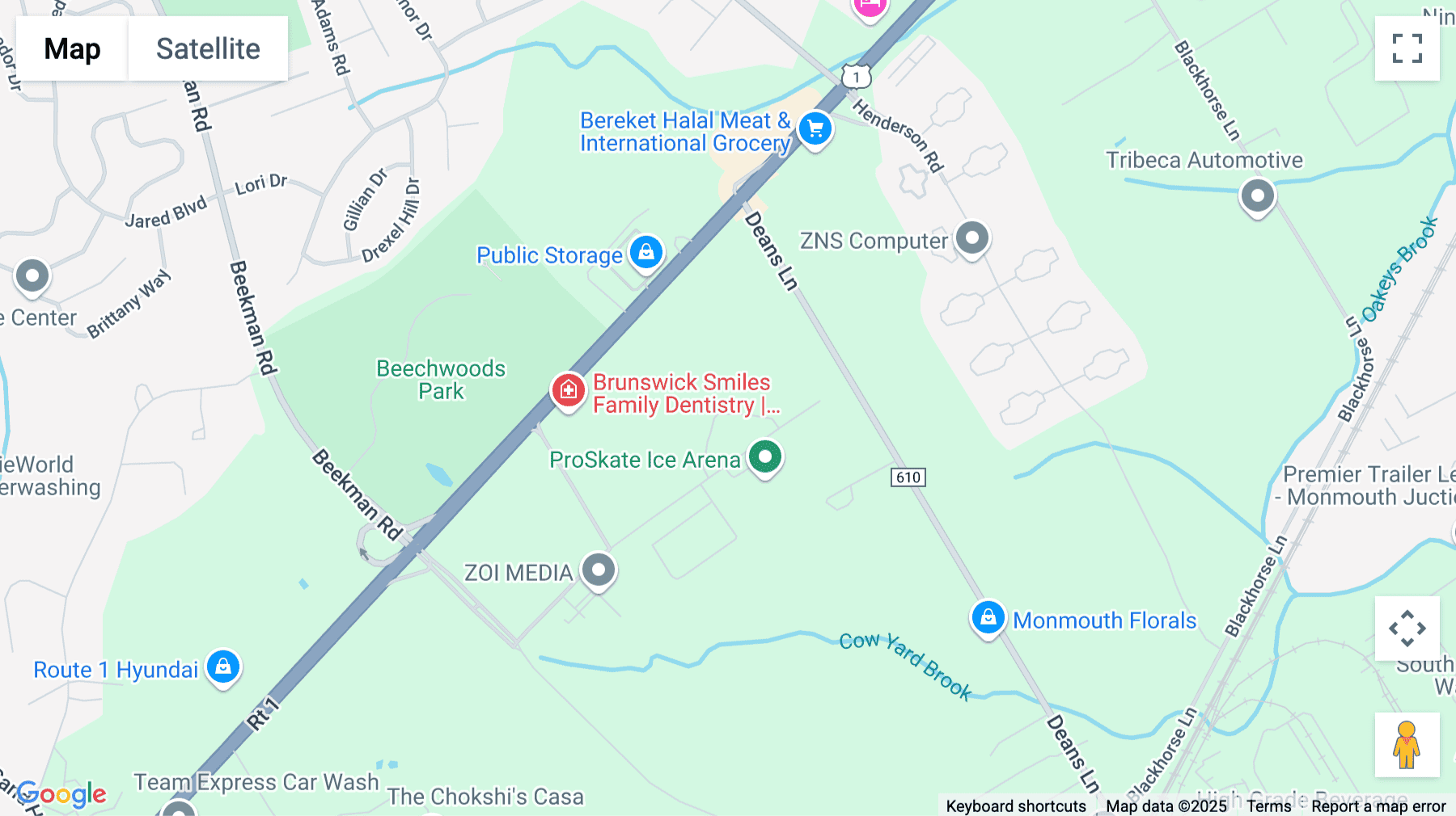 Click for interative map of 1100 Cornwall Road, Suite 200, South Brunswick