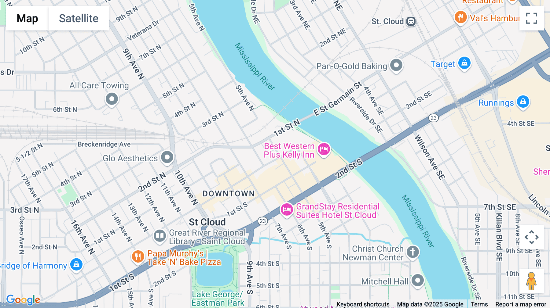 Click for interative map of 501 West St Germain Street, 2nd & 3rd Floor, St. Cloud