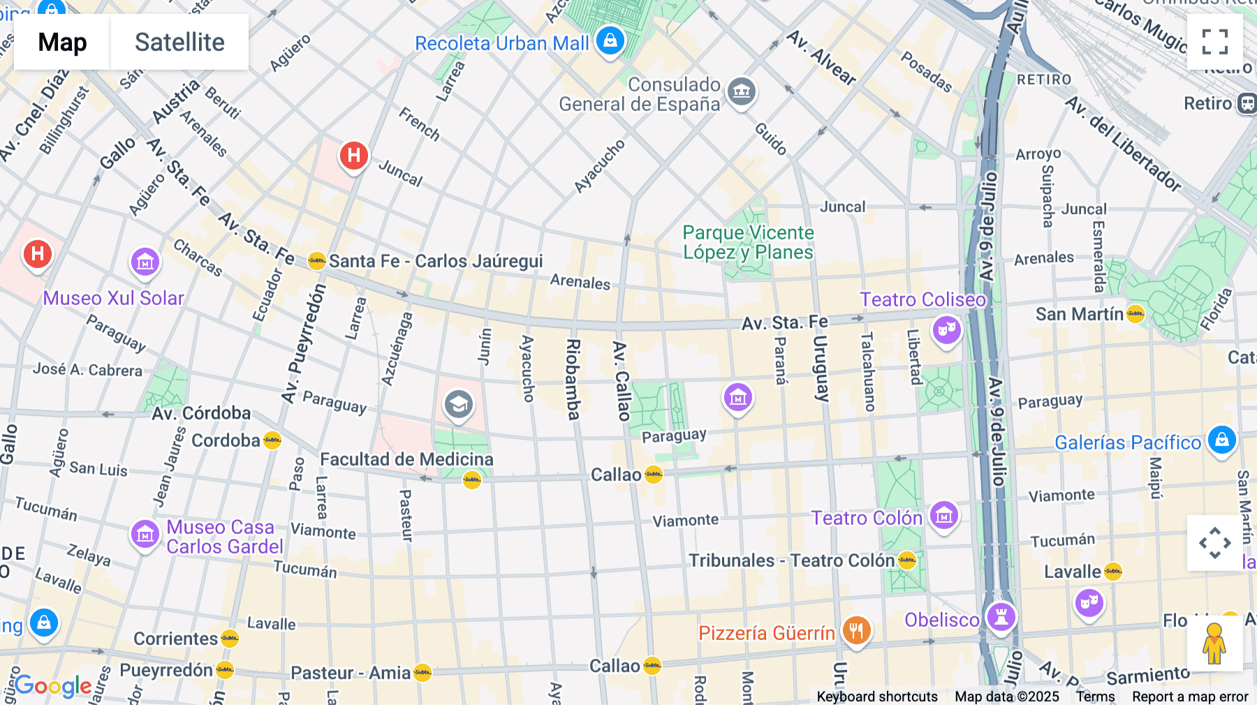 Click for interative map of 1057 Callao Av., Buenos Aires