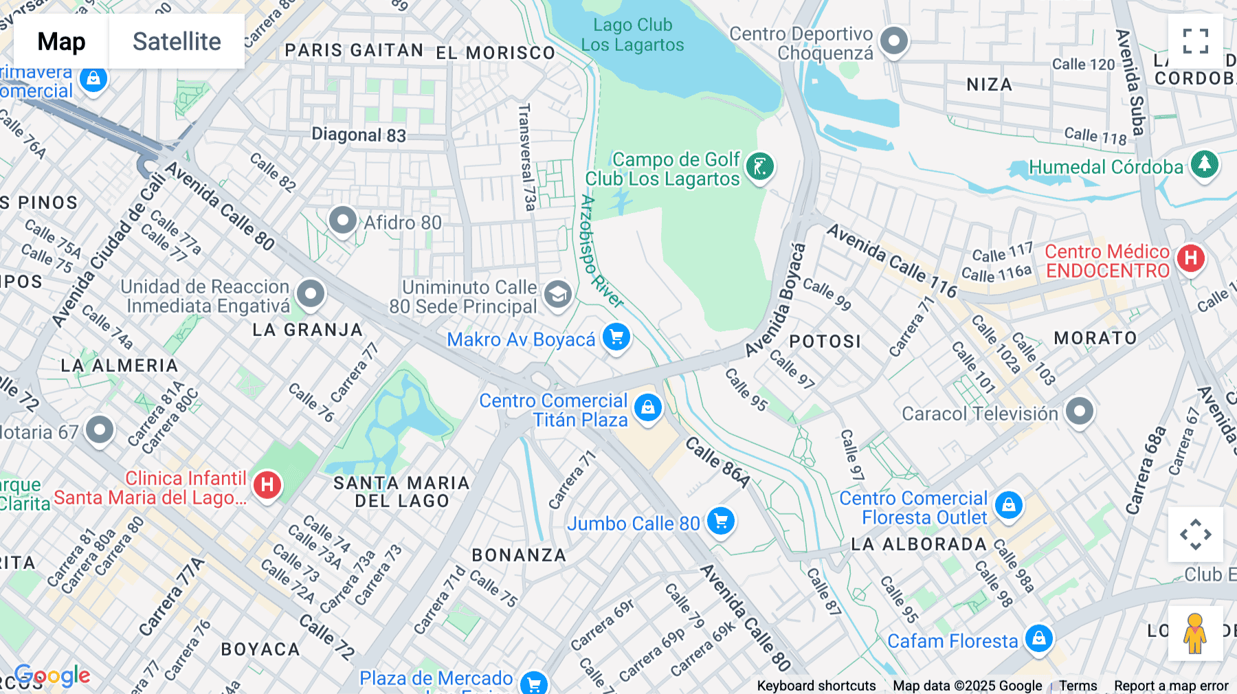 Click for interative map of Calle 81 B Con Av. Boyacátorre Fura, Bogota