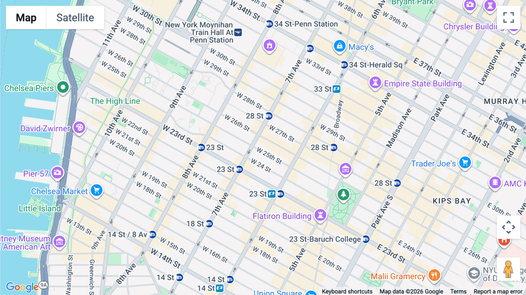Click for interative map of 159, West 25th Street, Manhattan, New York City