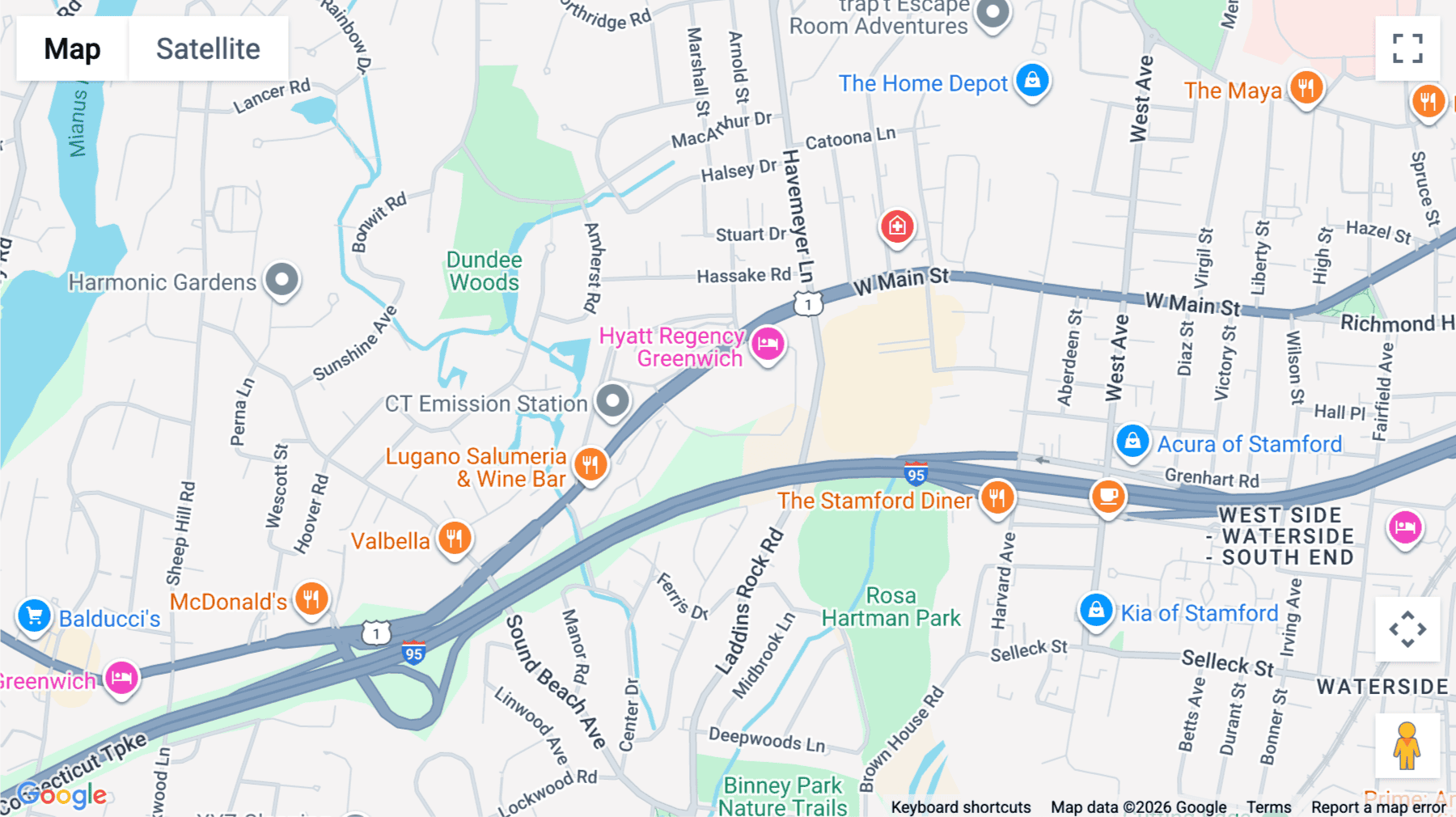 Click for interative map of 1700 East Putnam Avenue, Suite 208, Greenwich