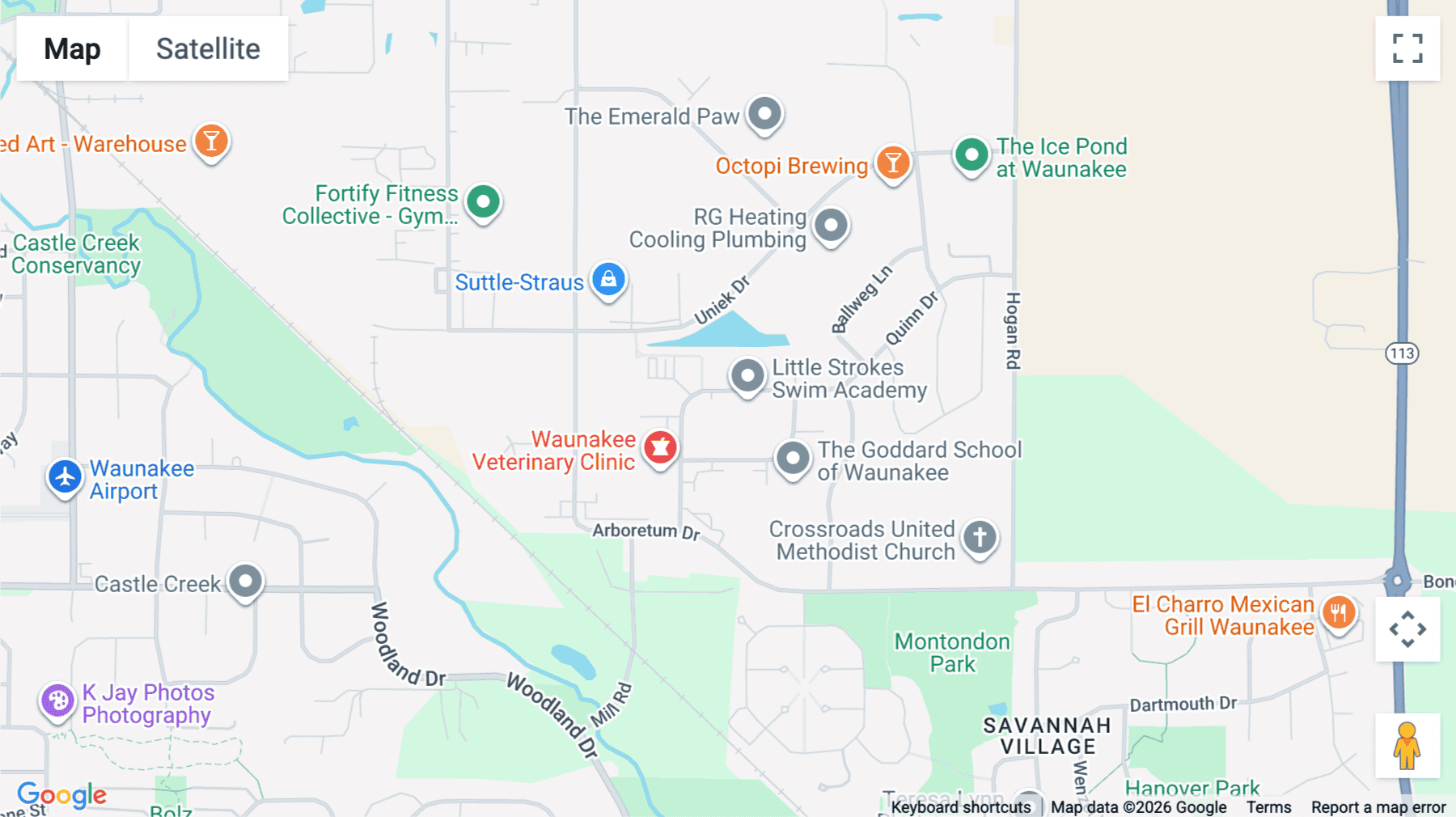 Click for interative map of 1025 Quinn Dr, 1st Floor, Waunakee