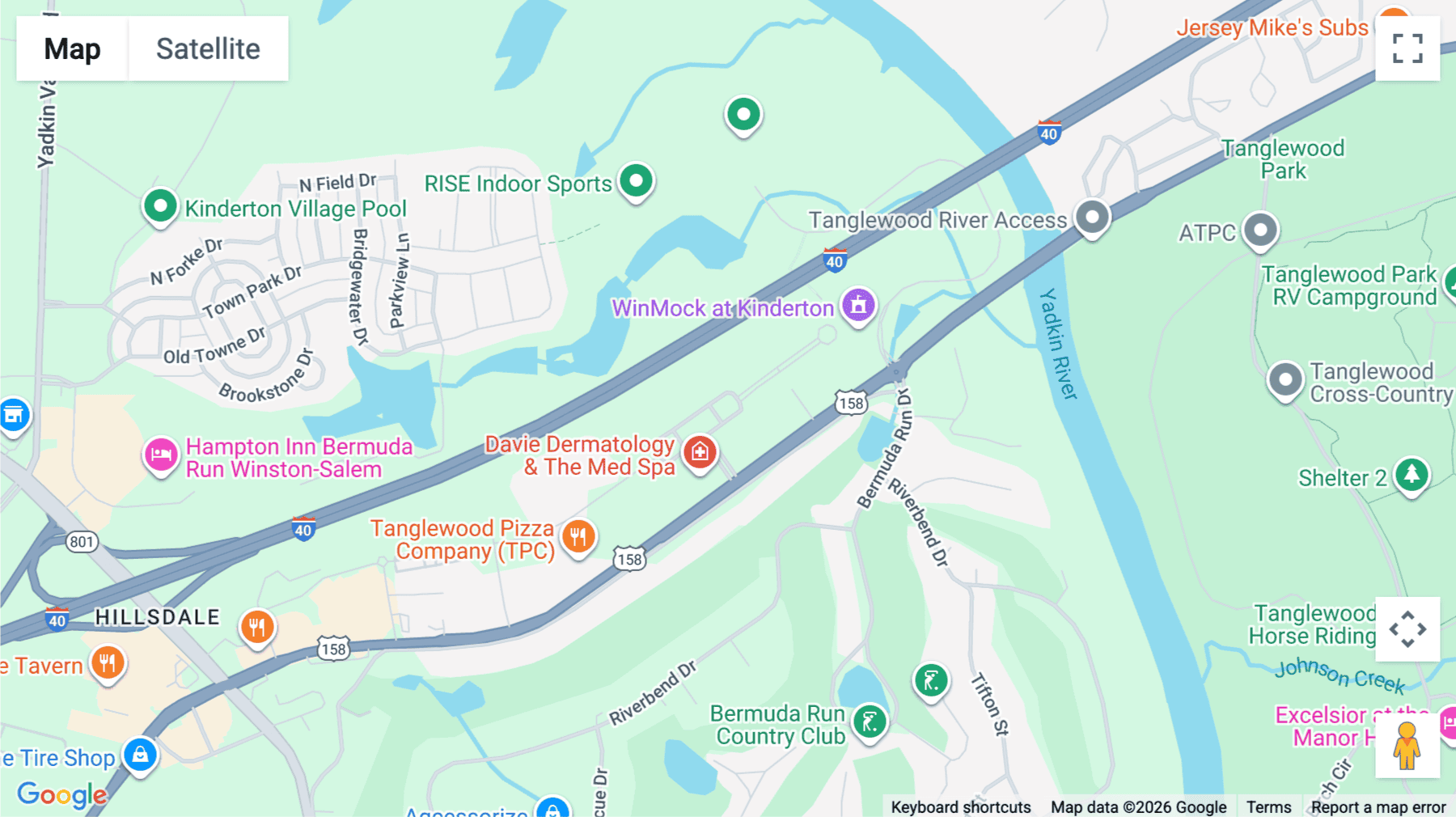 Click for interative map of 106 York Way, Bermuda Run