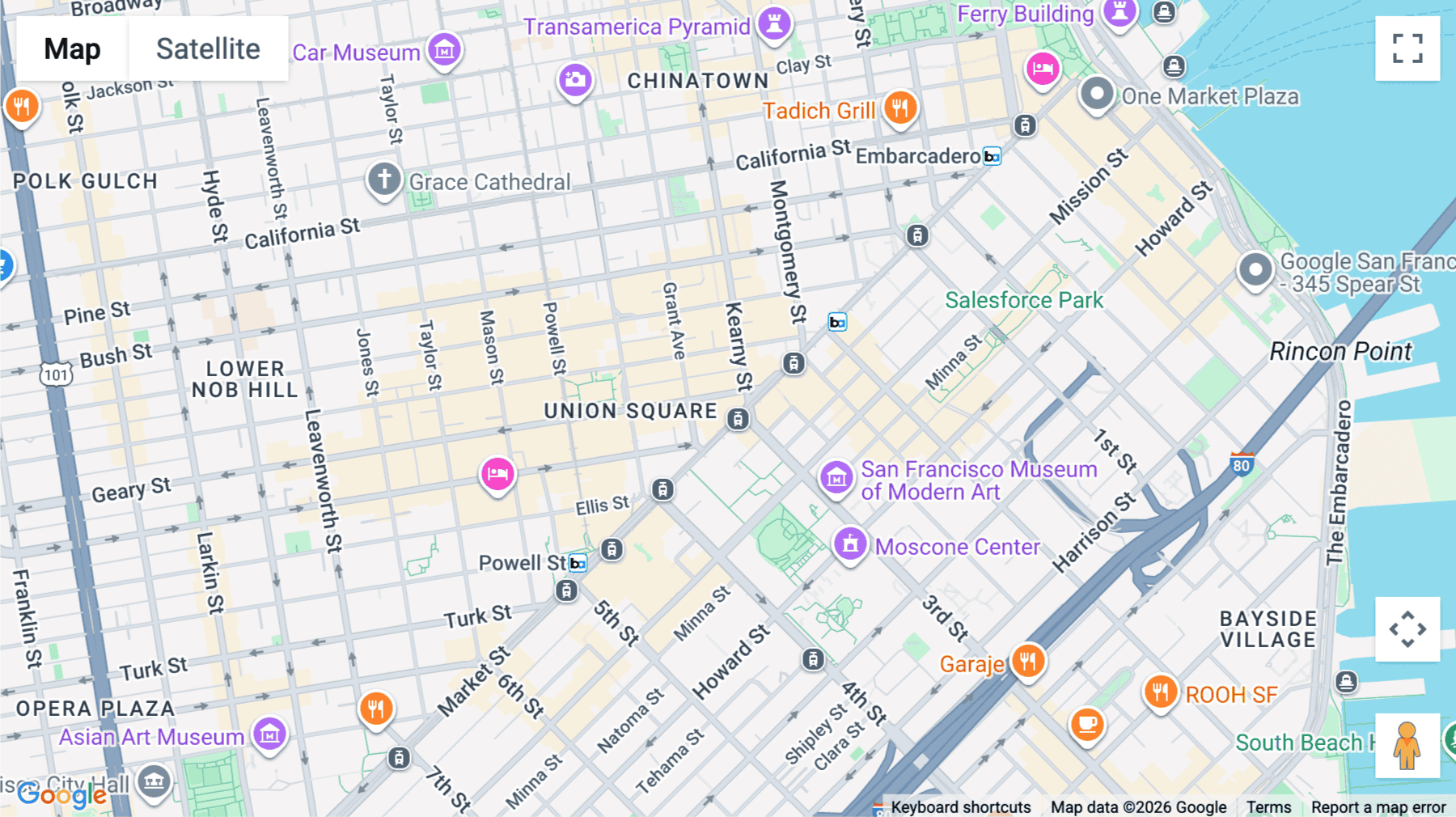Click for interative map of 720 Market Street, 2nd Floor, San Francisco