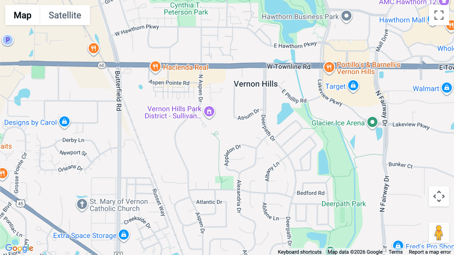 Click for interative map of 568 Atrium Drive, Chicago