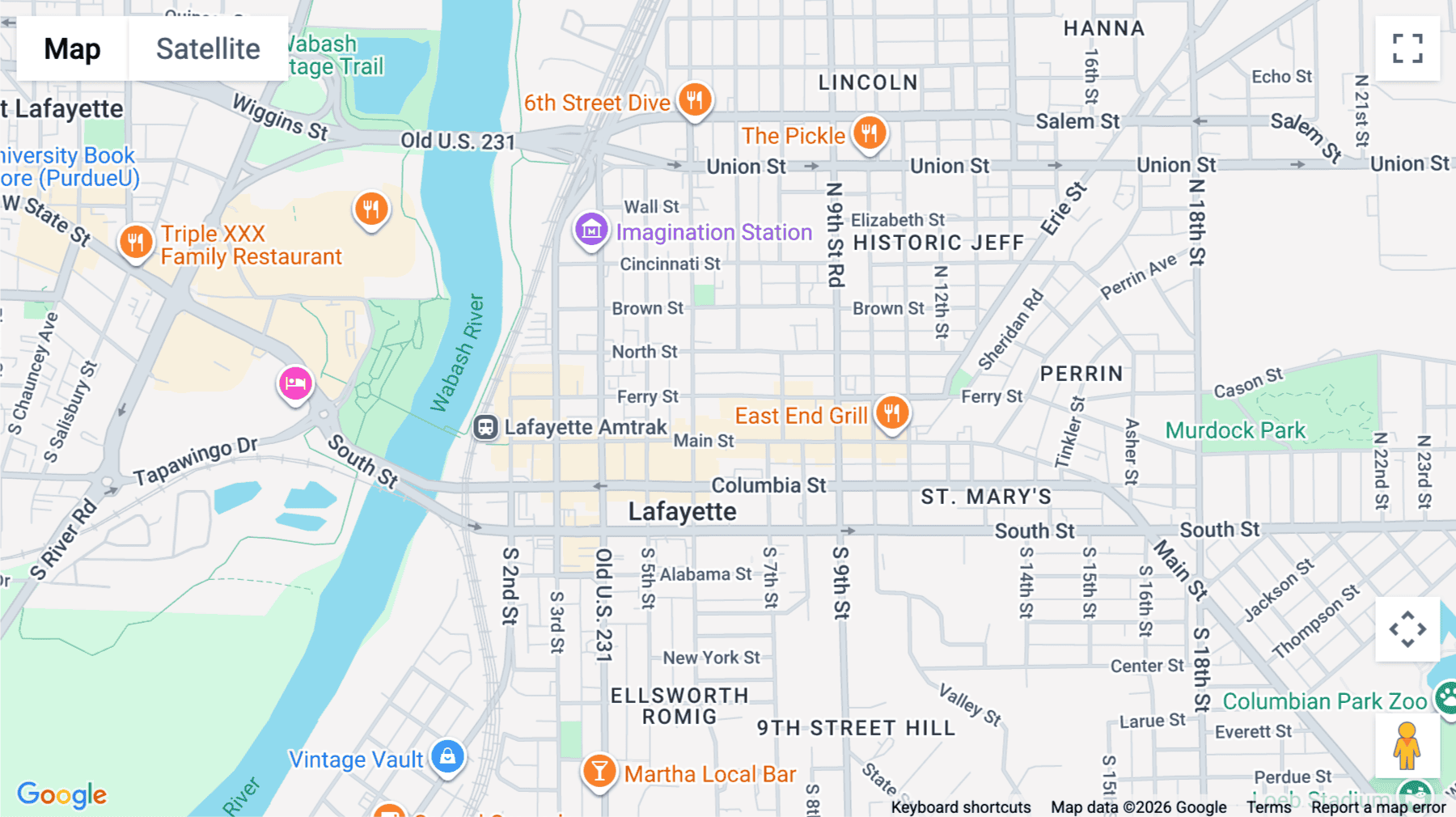 Click for interative map of 615 Ferry Street, 1st & 2nd Floor, Lafayette (LA)