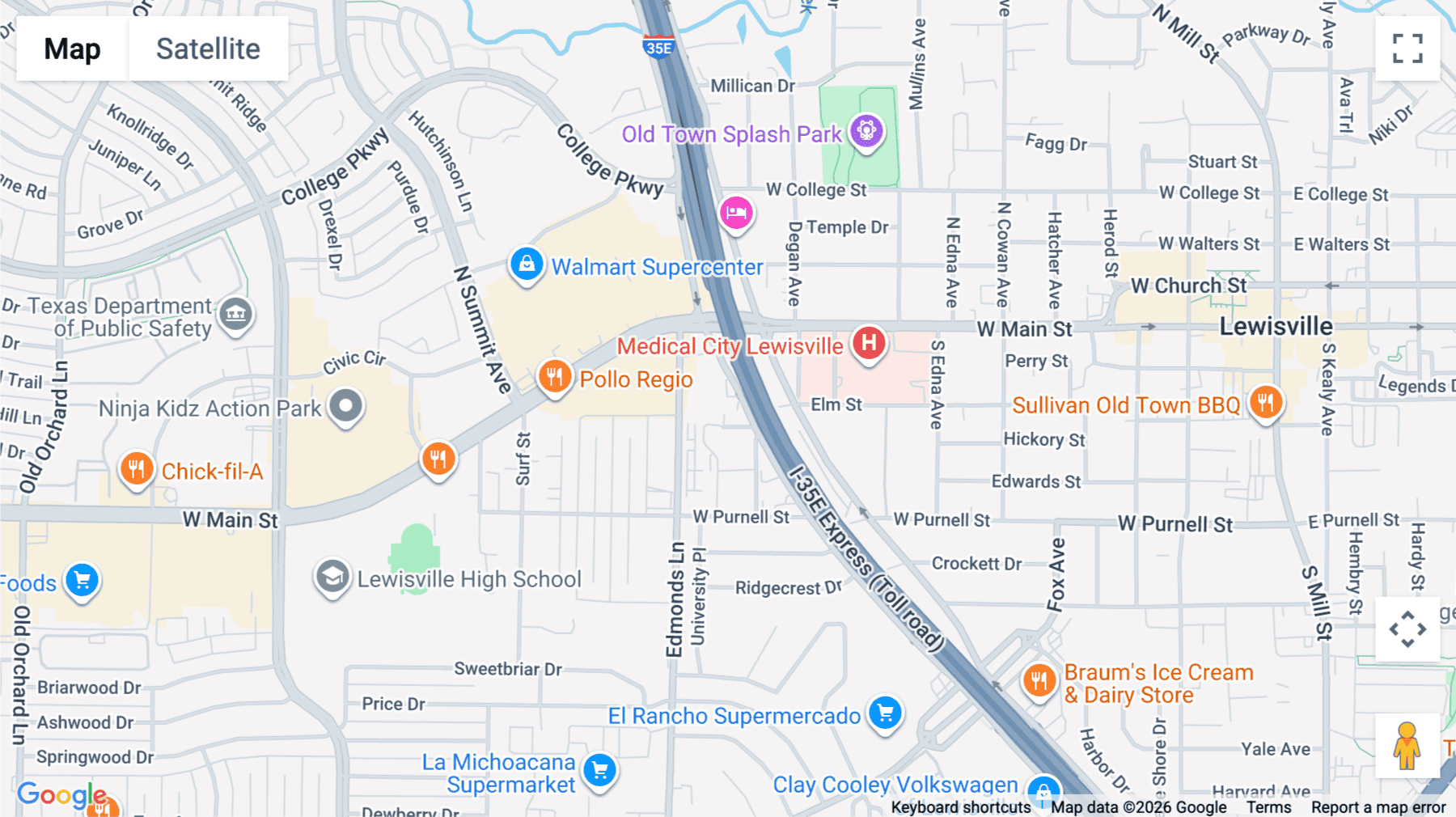 Click for interative map of 325 South Stemmons Freeway, 1st & 2nd Floor, Lewisville