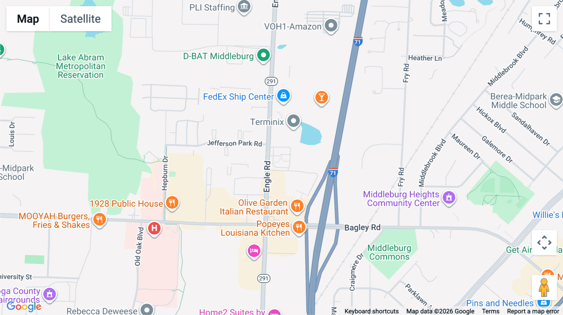Click for interative map of 7055 Engle Road, Building 6, Suite 601, Middleburg Heights